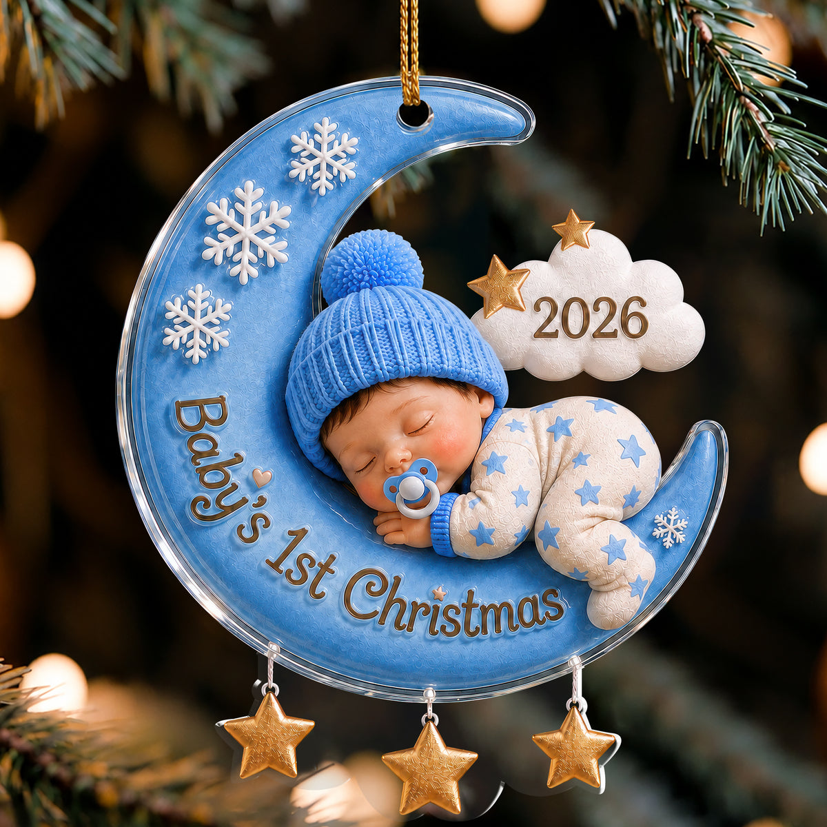 NewEleven Babys First Christmas Ornament 2026 Boy, Baby's First Christmas