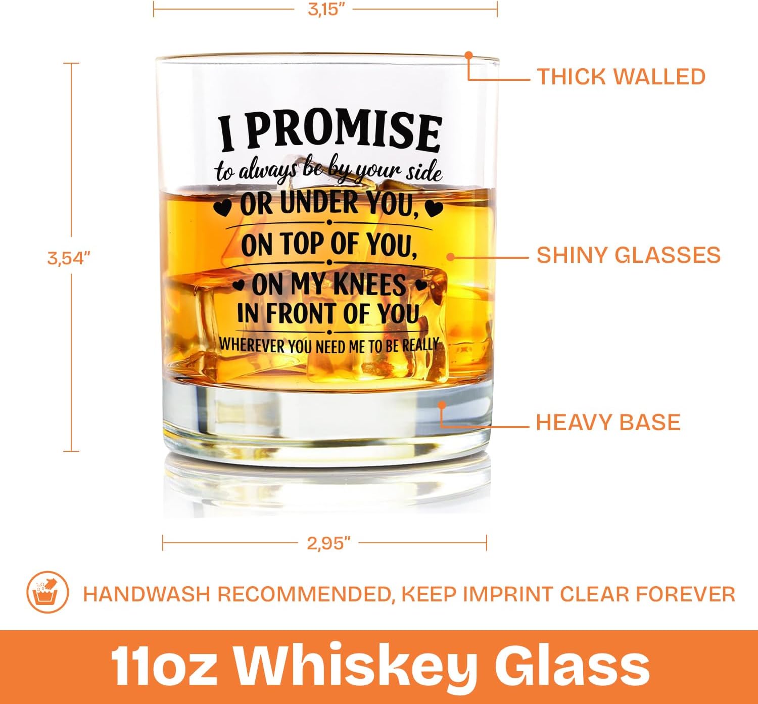 NewEleven Gifts for Boyfriend, Husband - Romantic Gifts for Him, Husband Birthday Gift - Anni Present, Naughty Boyfriend Birthday Gift From Girlfriend, Wife, Her - Whiskey Glass