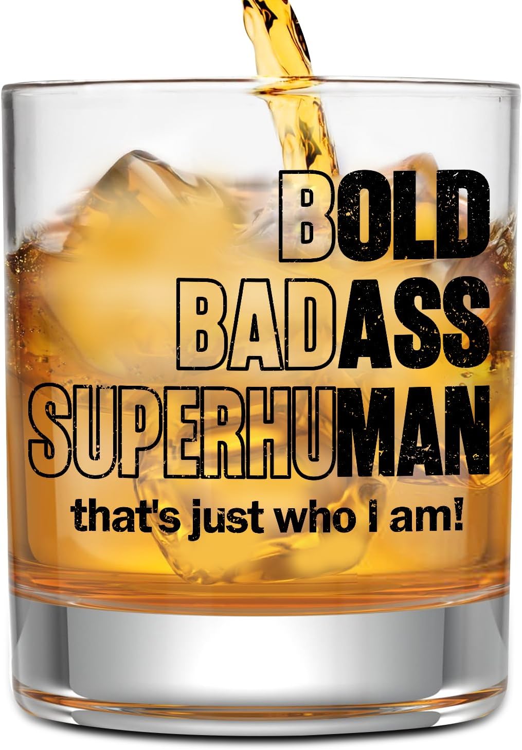 NewEleven Birthday Gifts for Men - Fathers Day Gift For Dad, Husband, Grandpa - Funny Mens Birthday Gift Ideas, Gag Gift For Men From Wife, Kids, Grandchilds - Whiskey Glass