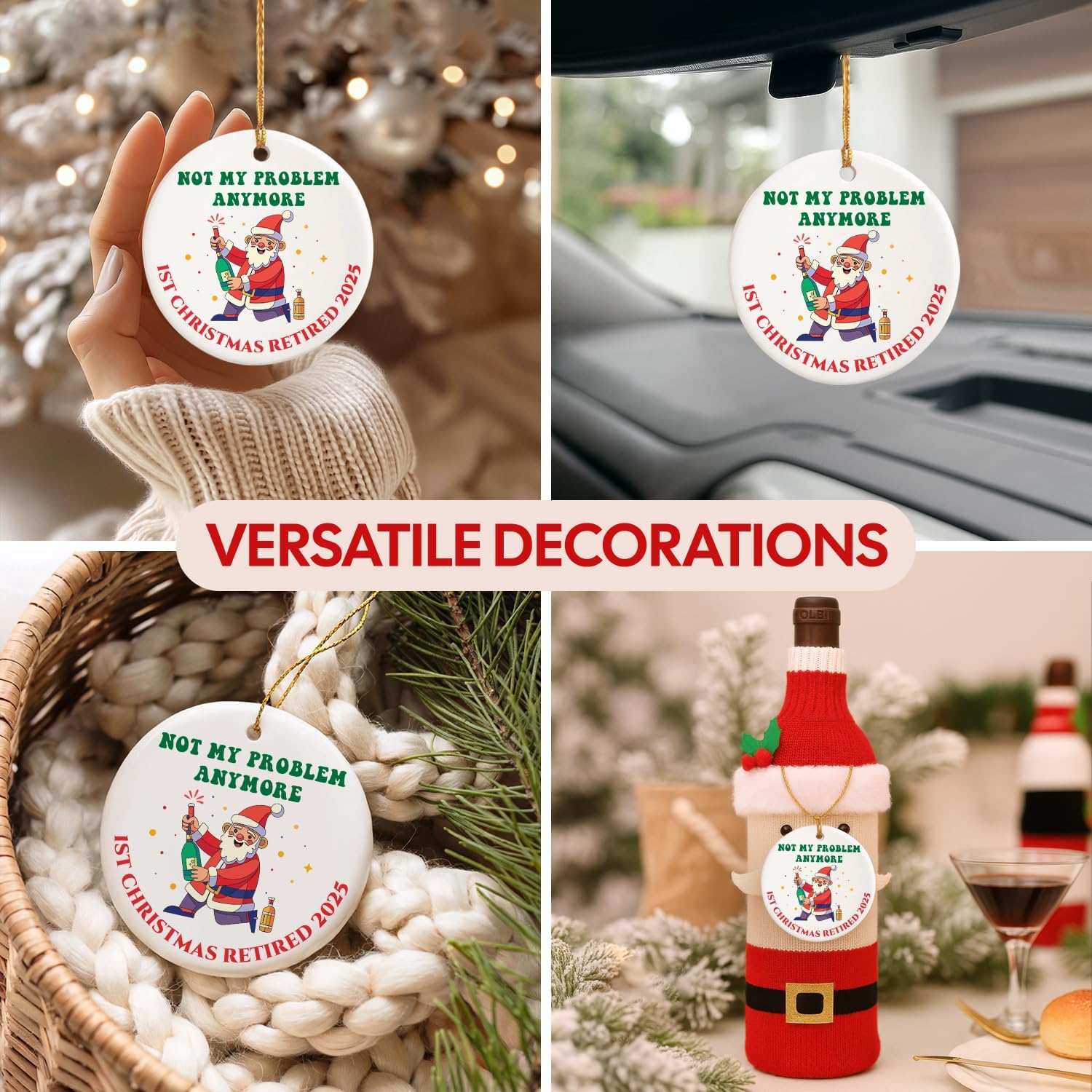 Not My Problem Anymore 2025 - Ceramic Ornament