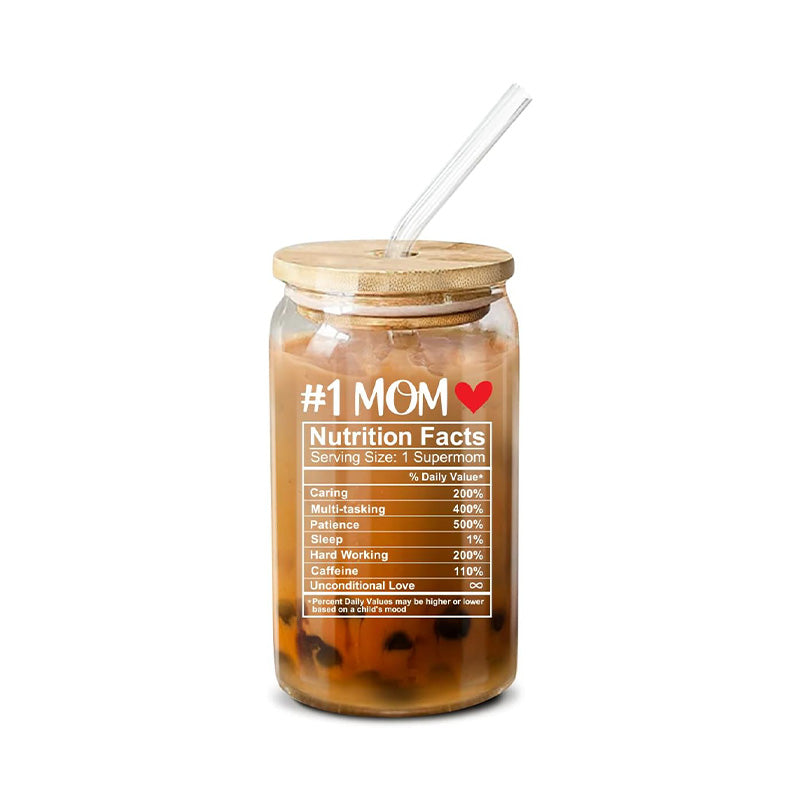 Mom Nutrition - 16 Oz Coffee Glass