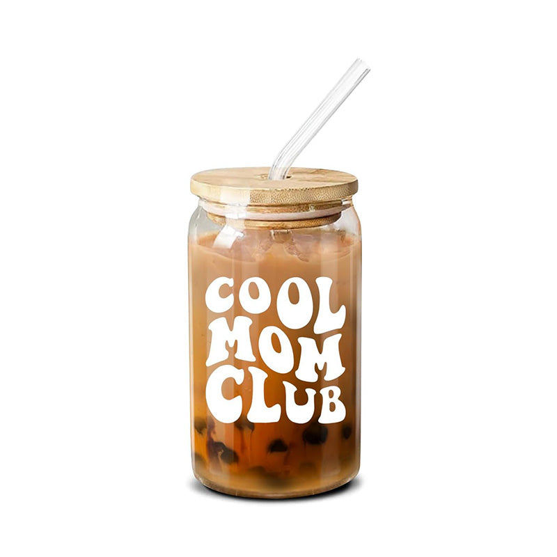 Cool Mom Club - 16oz Coffee Glass