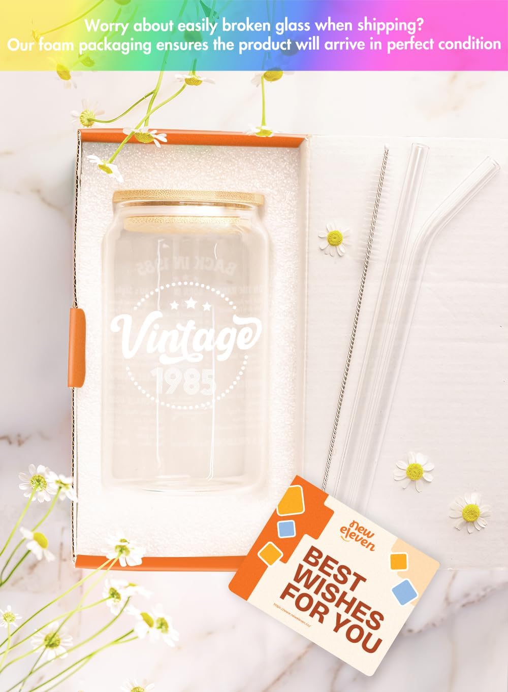 Vintage 1985 - Back In 1985 - 16 Oz Coffee Glass