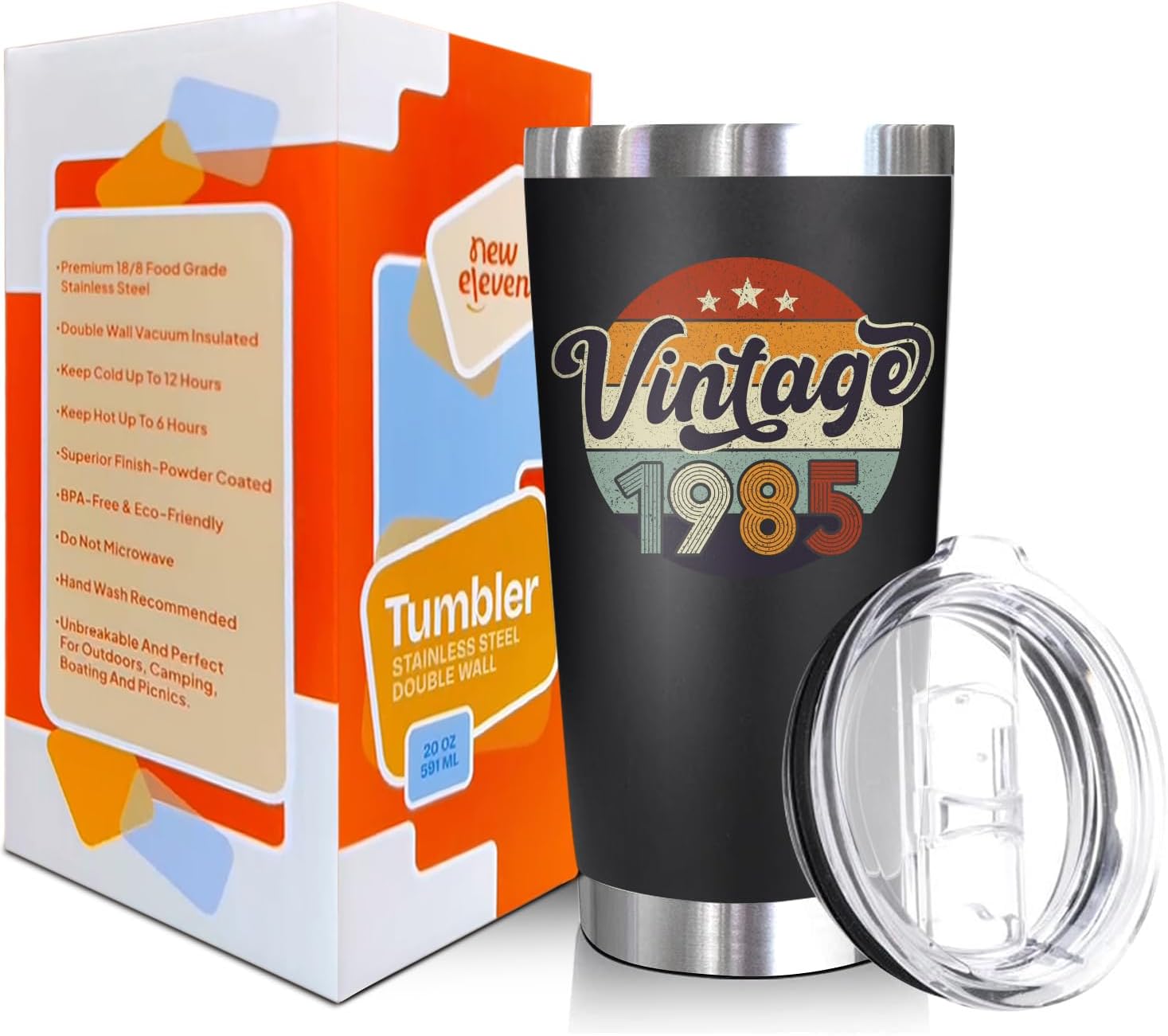 Vintage 1985 + Weird Being The Same Age As Old People - 20 Oz Tumbler