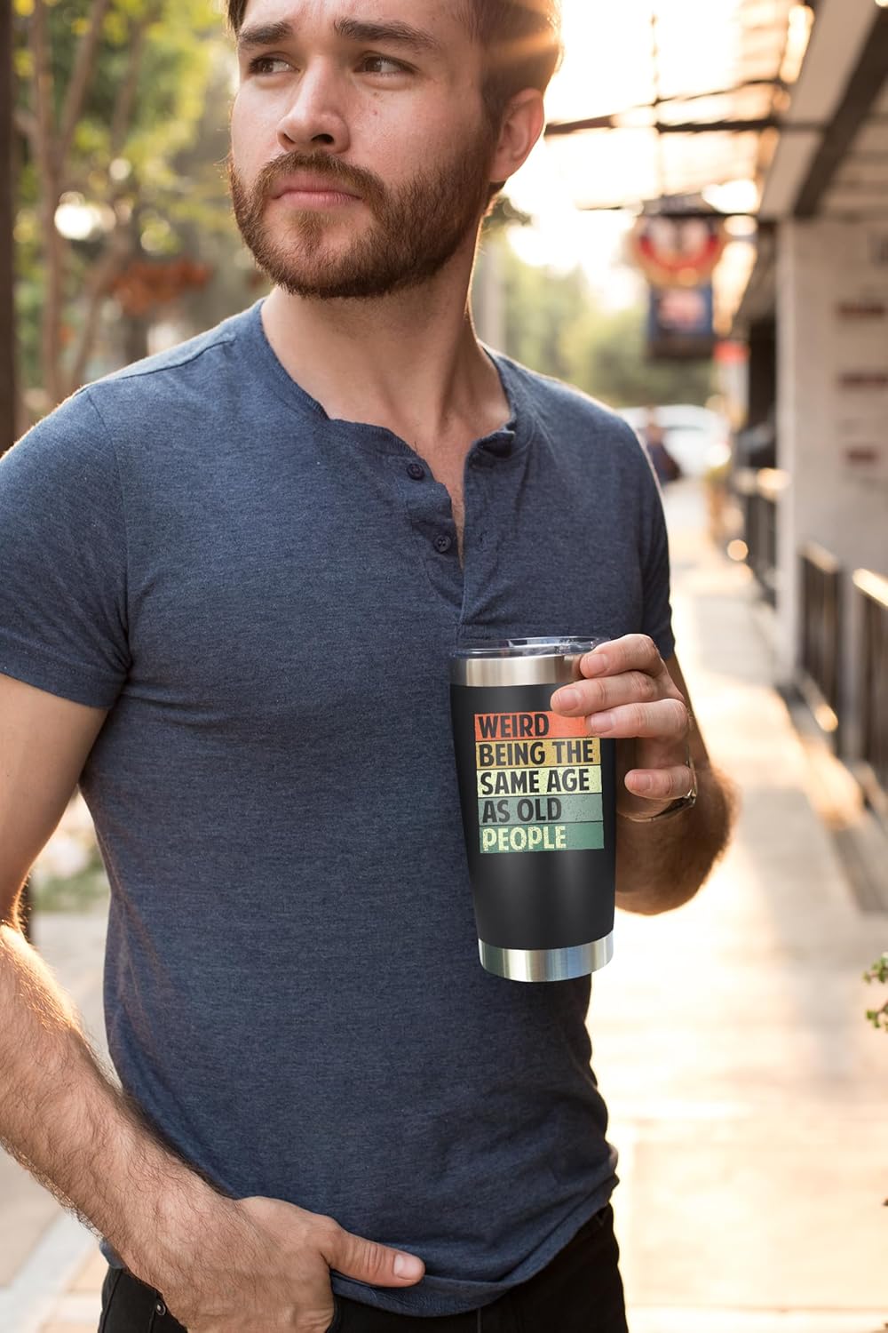 Vintage 1985 + Weird Being The Same Age As Old People - 20 Oz Tumbler