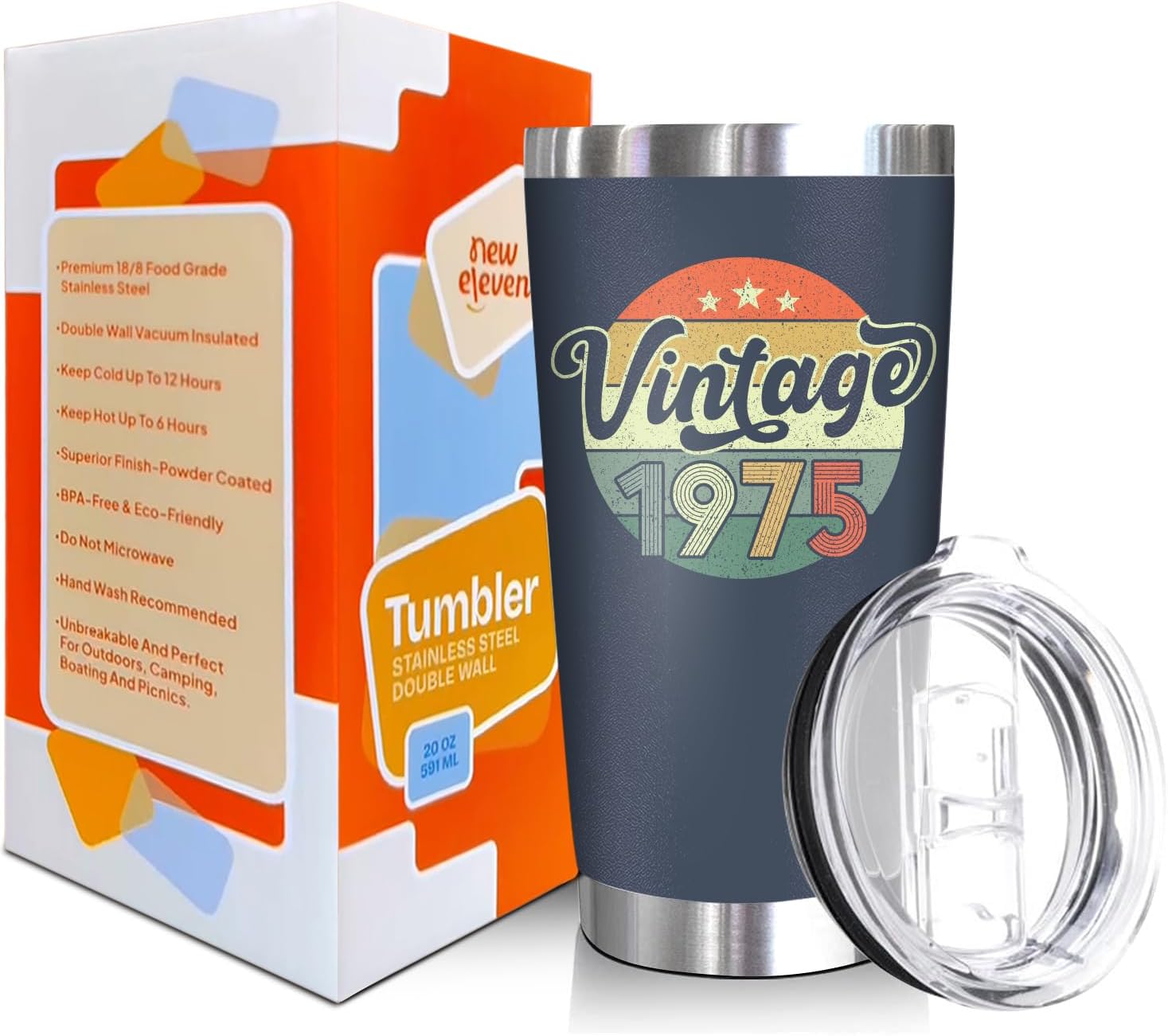 Vintage 1975 + Weird Being The Same Age As Old People - 20 Oz Tumbler