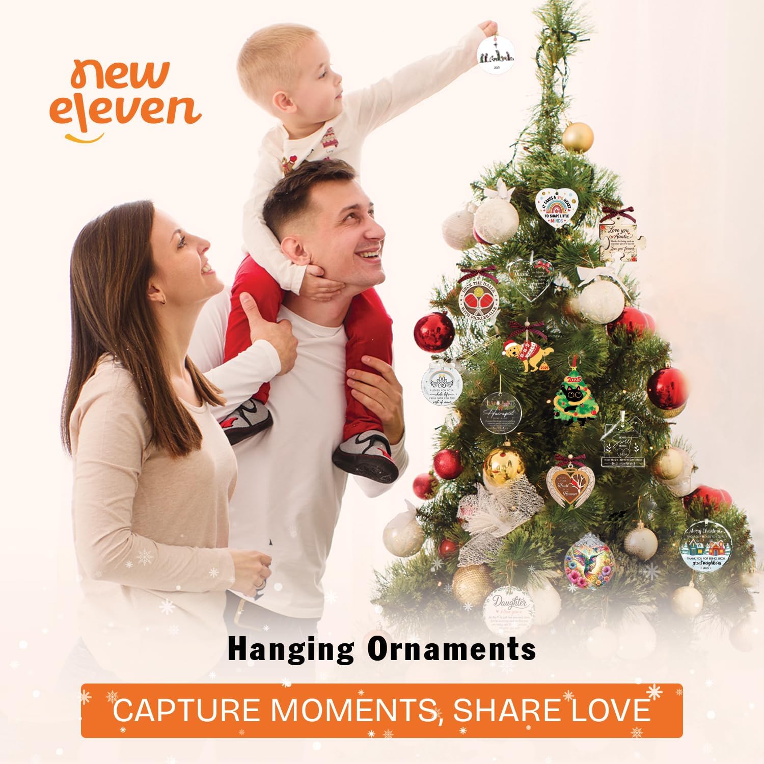 The Year We Got Engaged 2025 - Heart Glass Ornament