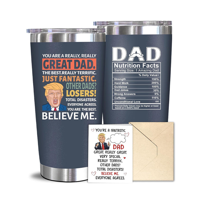 Great Dad - Dad Nutrition Facts - 20 Oz Tumbler