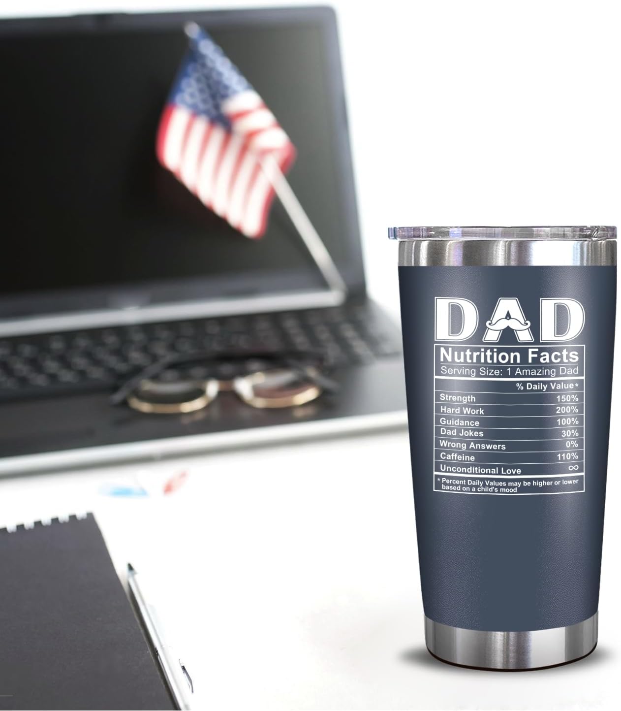 Great Dad - Dad Nutrition Facts - 20 Oz Tumbler