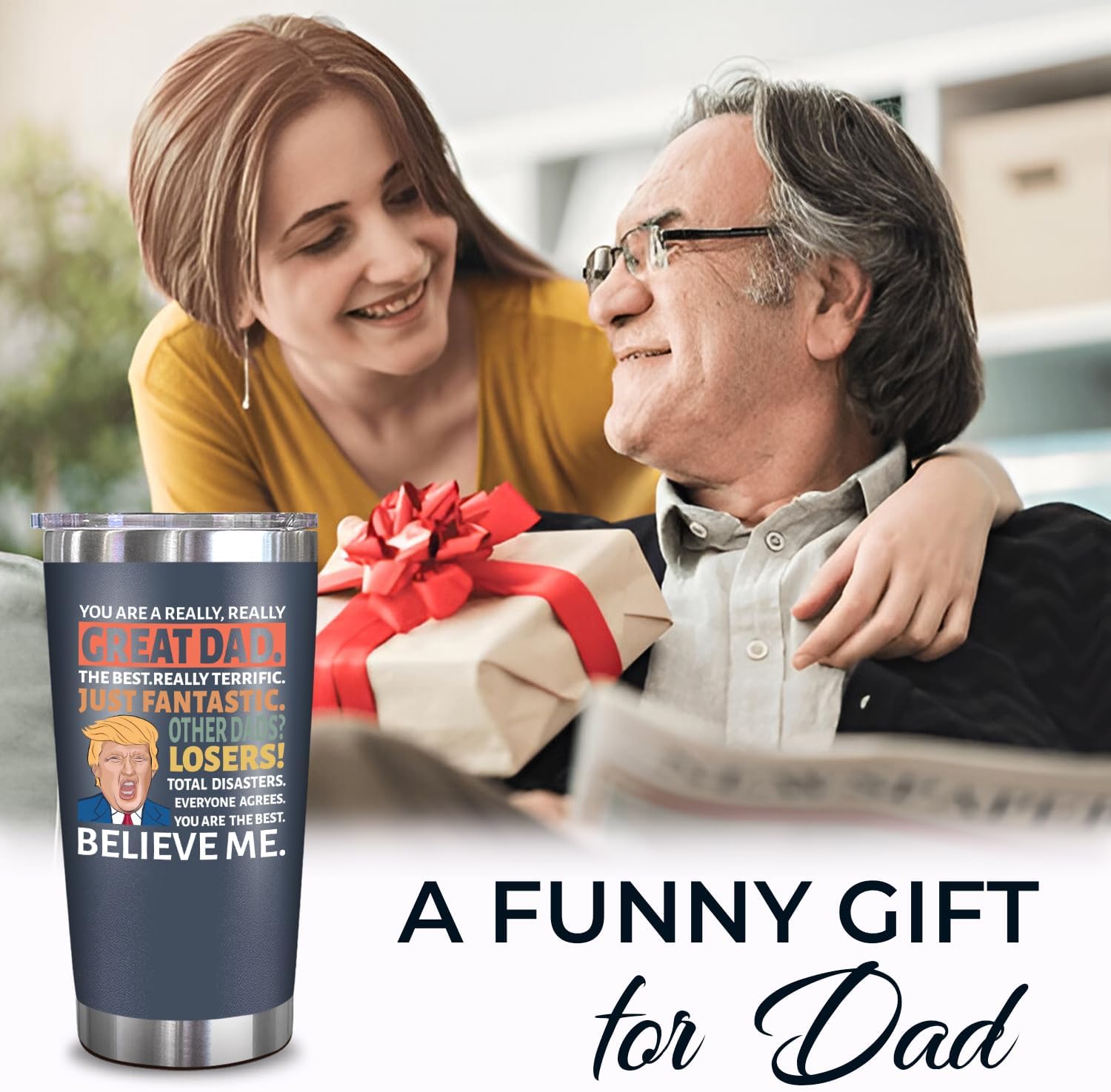 Great Dad - Dad Nutrition Facts - 20 Oz Tumbler