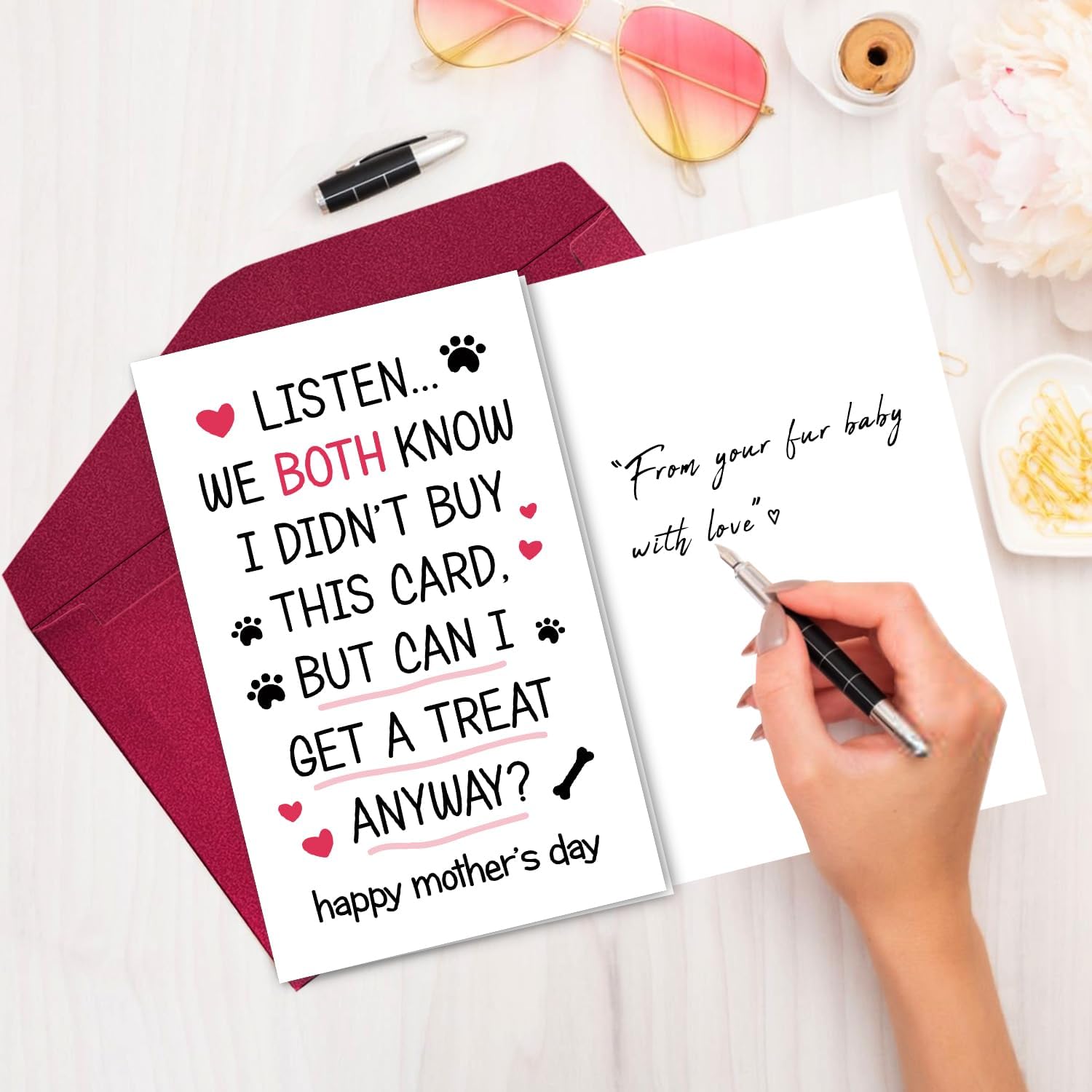 Cute Dog Mom - Mother's Day Card