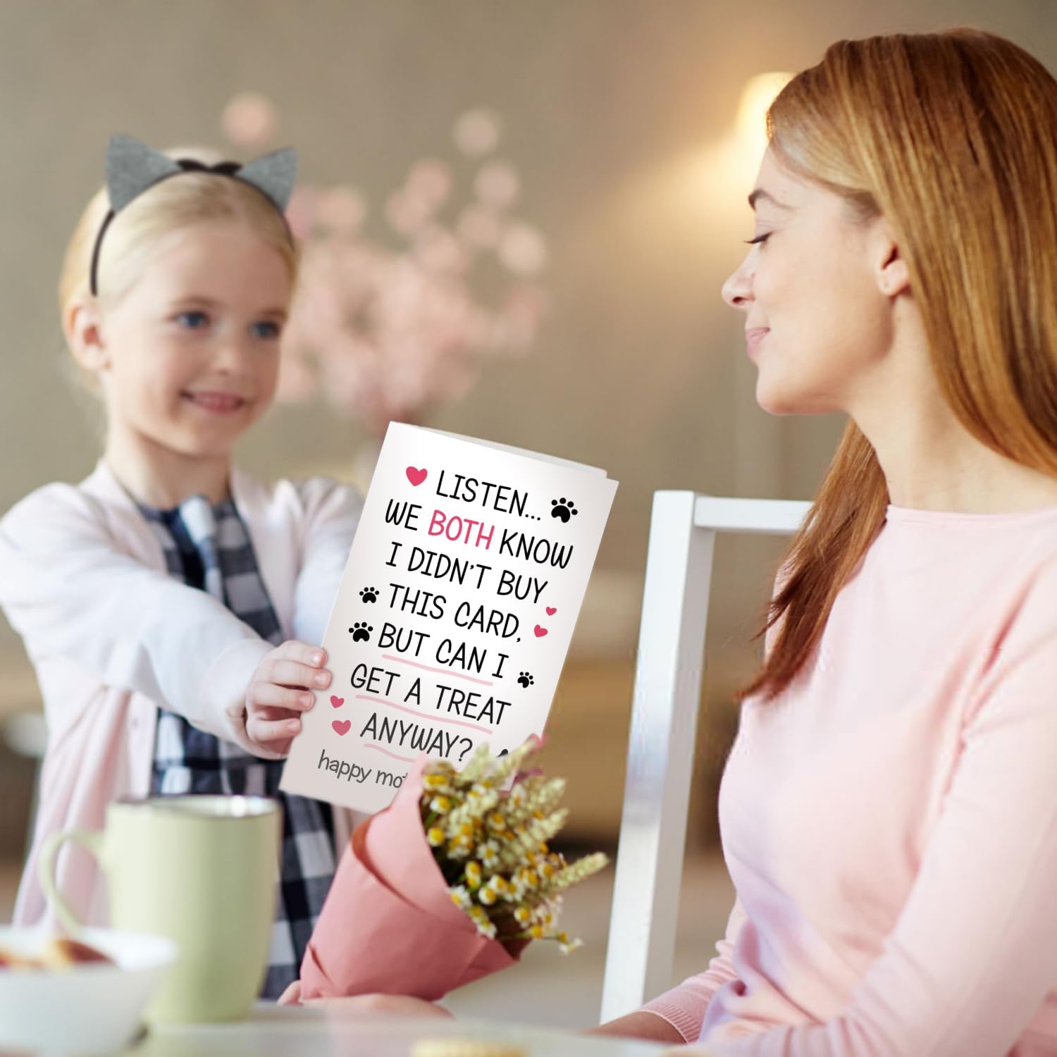 Cute Dog Mom - Mother's Day Card