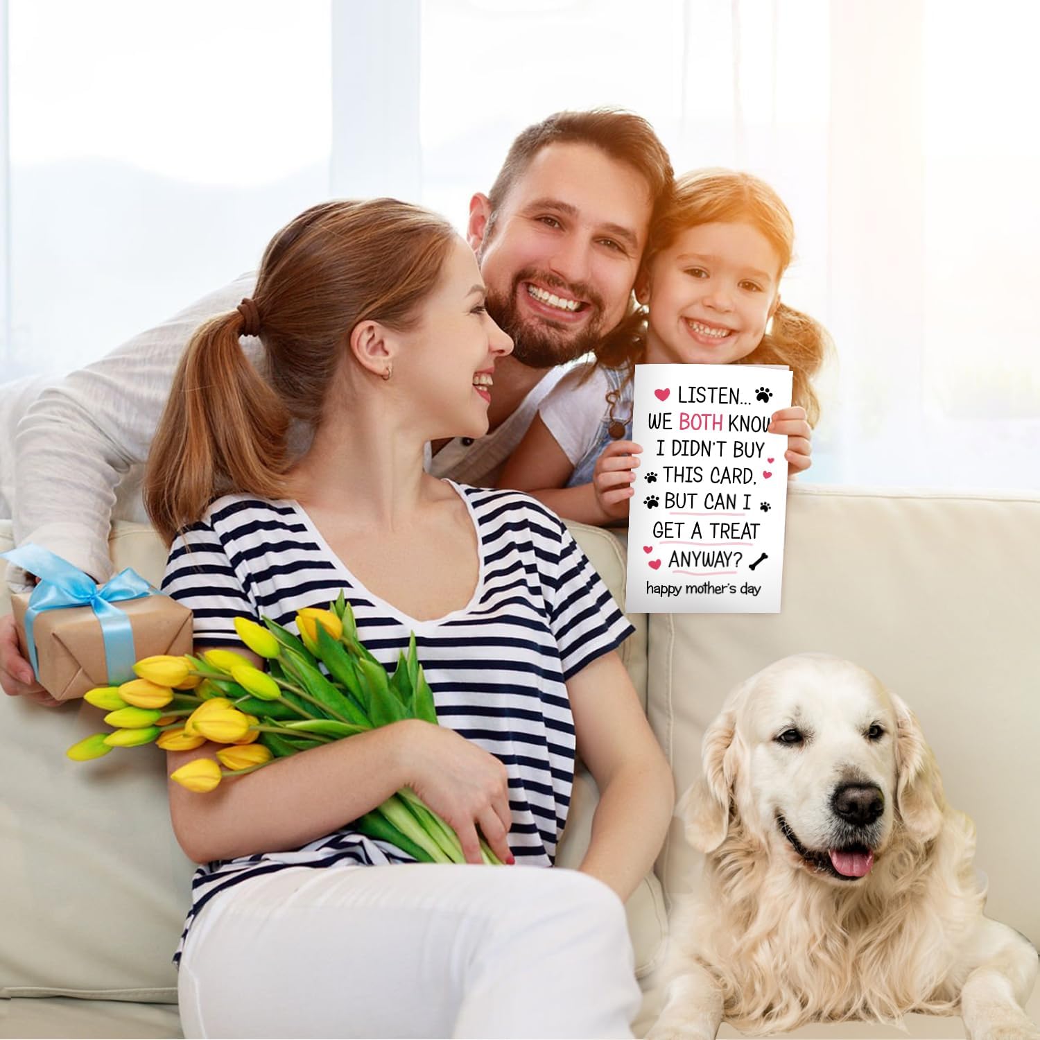 Cute Dog Mom - Mother's Day Card