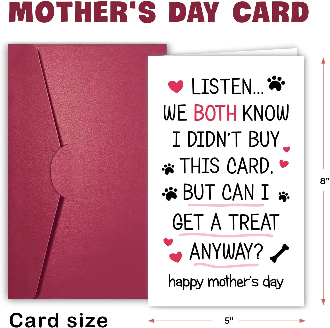 Cute Dog Mom - Mother's Day Card