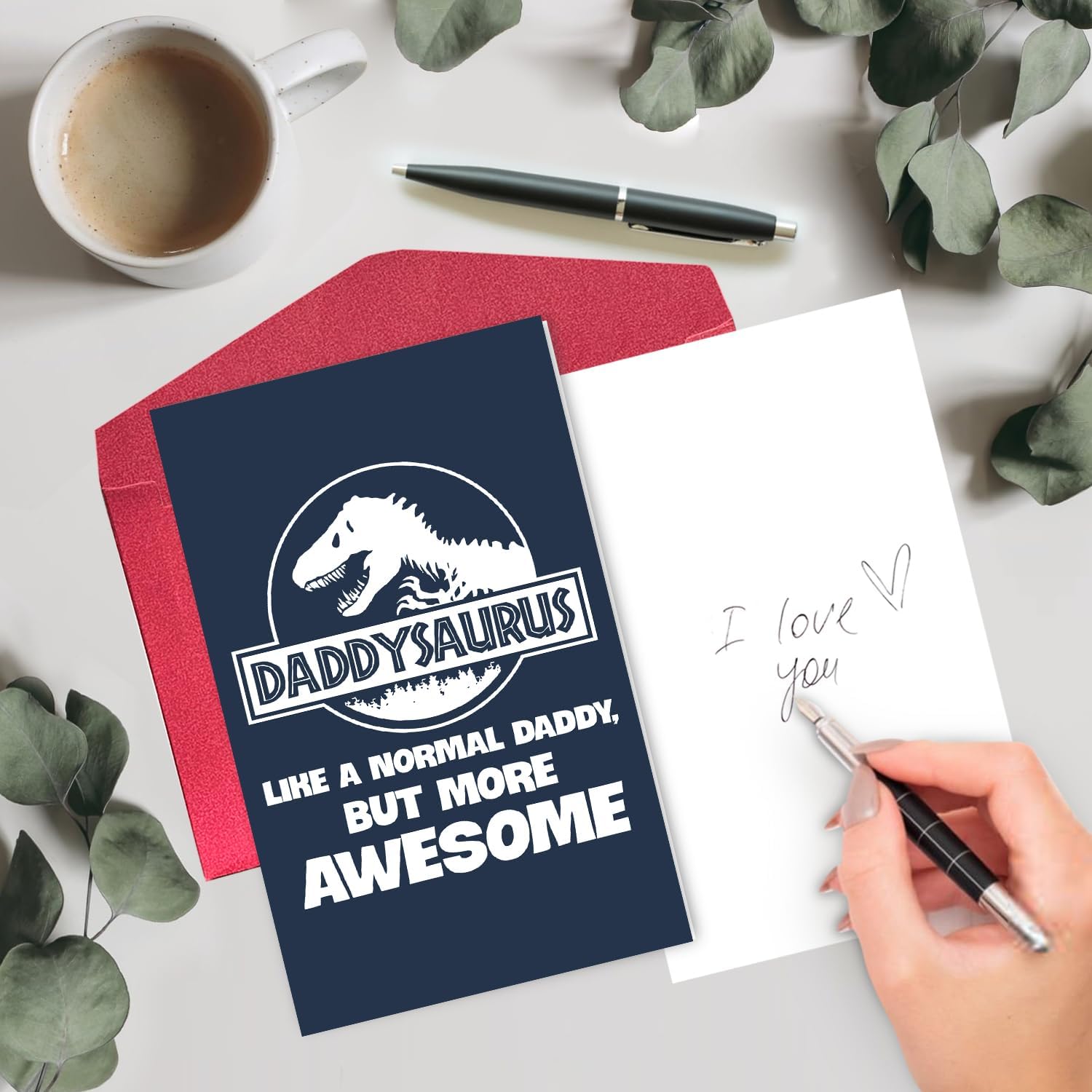 Daddysaurus, Like A Normal Daddy, But More Awesome - Father's Day Card