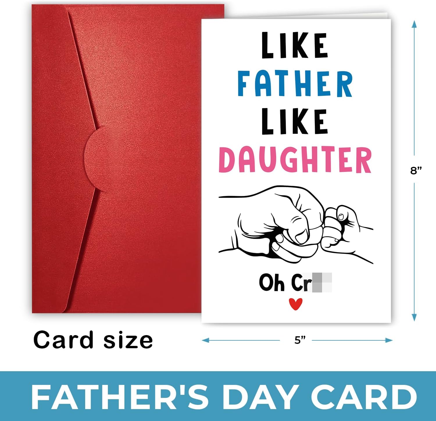 Like Father Like Daughter - Father's Day Card