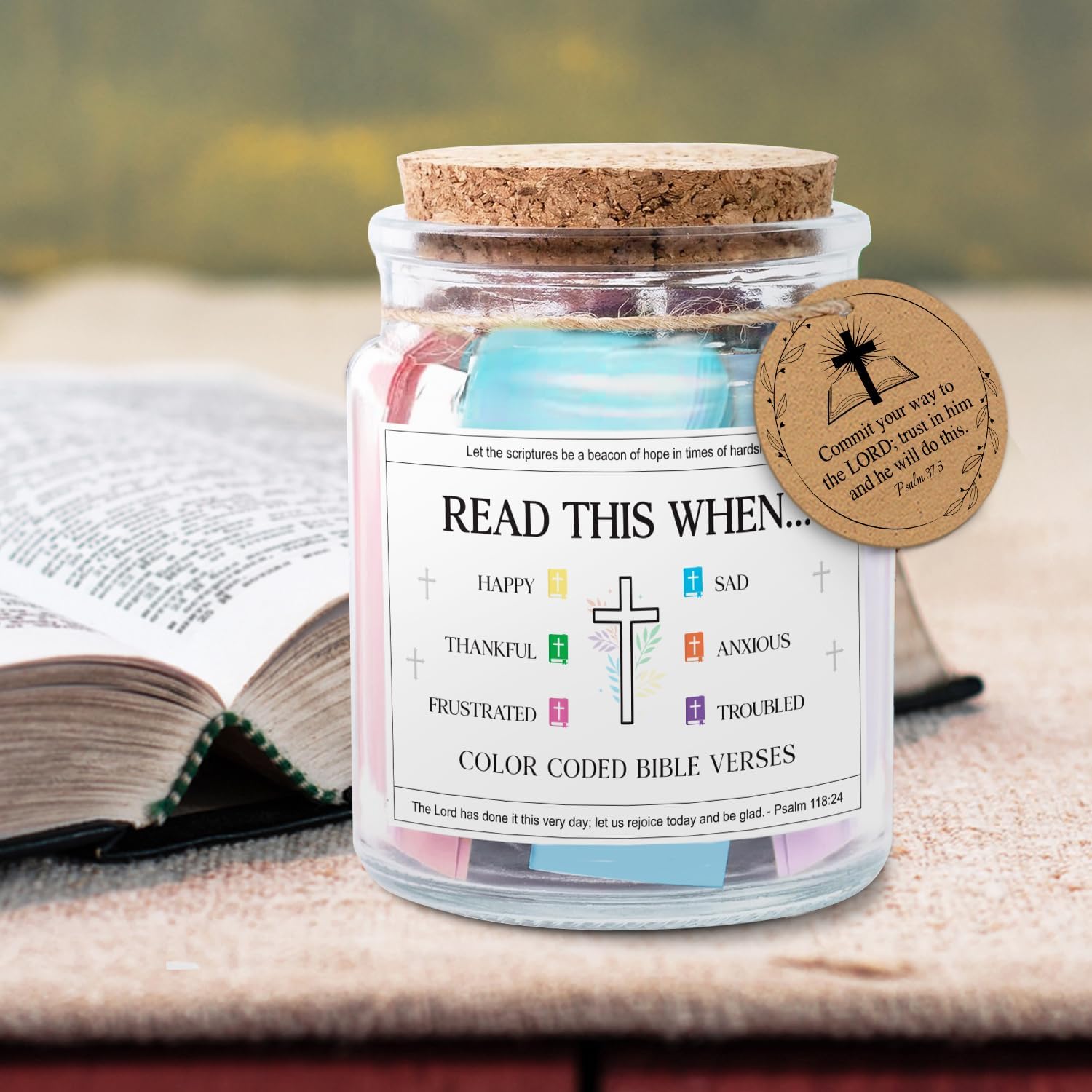 Read Me When... - Bible Jar with 92 Bible Verses