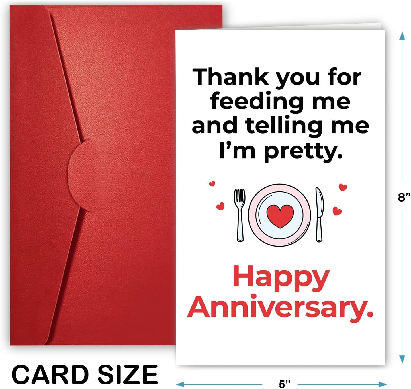 Thank You For Feeding Me - Happy Anniversary - Greeting Card