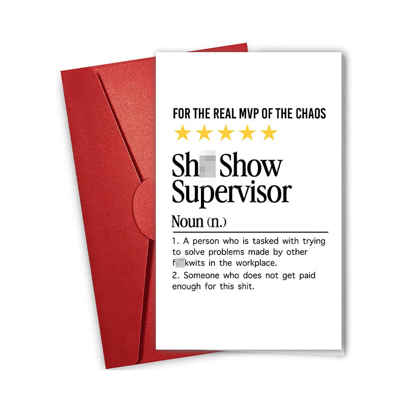 Sh** Show Supervisor - Greeting Card