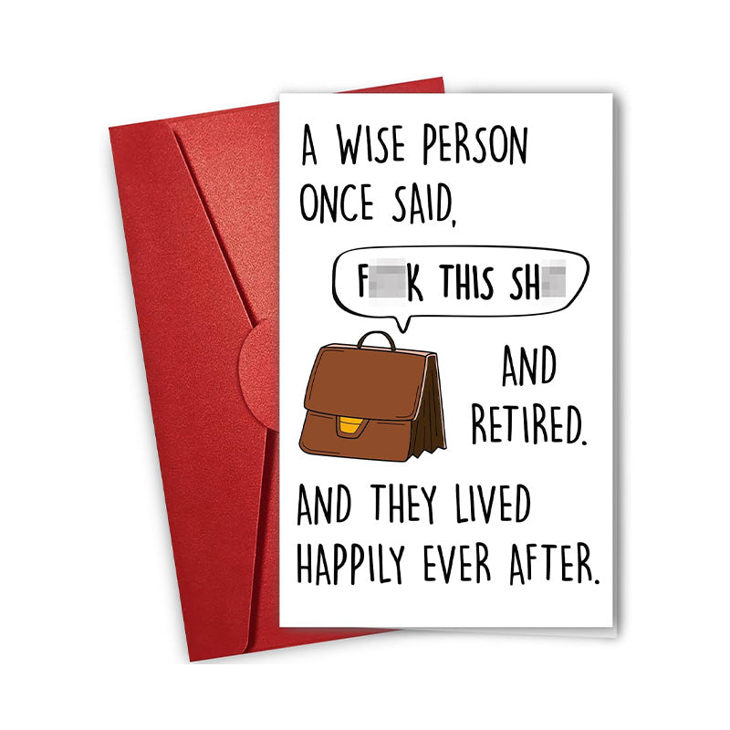 A Wise Person One Said, F*k This Sh** - Greeting Card