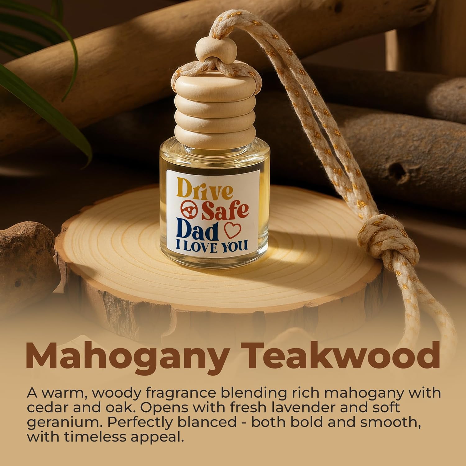 Drive Safe Dad I Love You - Car Air Freshener Hanging 2 Pack