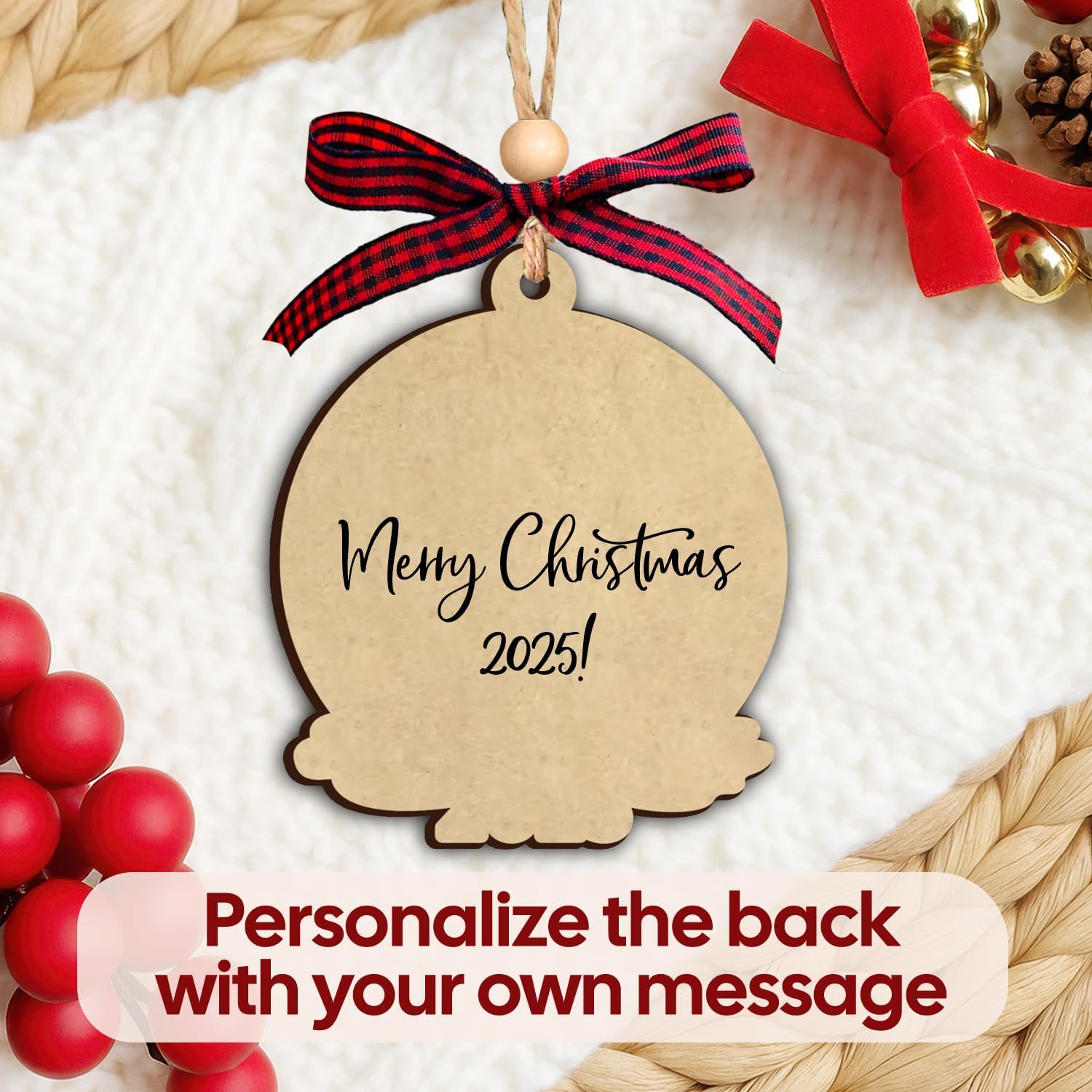 Thank You For Going The Extra Mile 2025 - Wooden Ornament