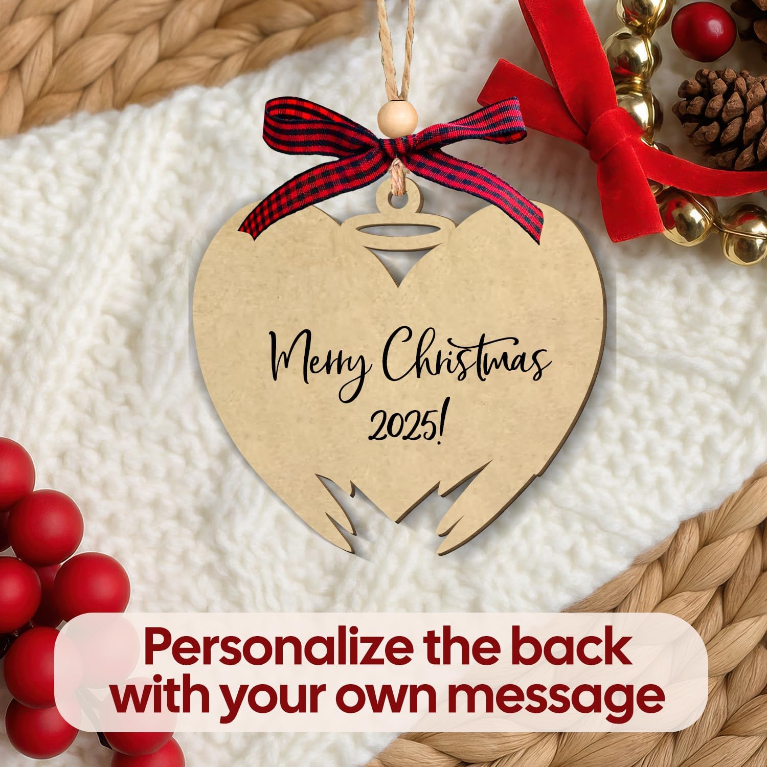 A Piece Of My Heart Is In Heaven - Wooden Ornament