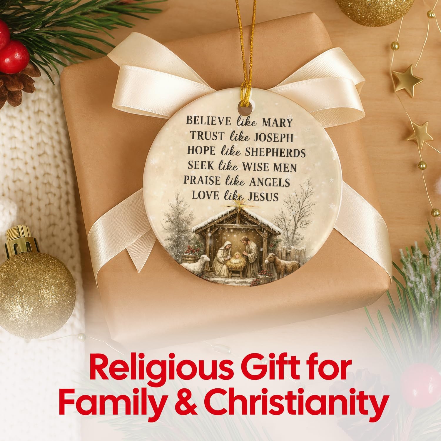 Love Like Jesus - Ceramic Ornament