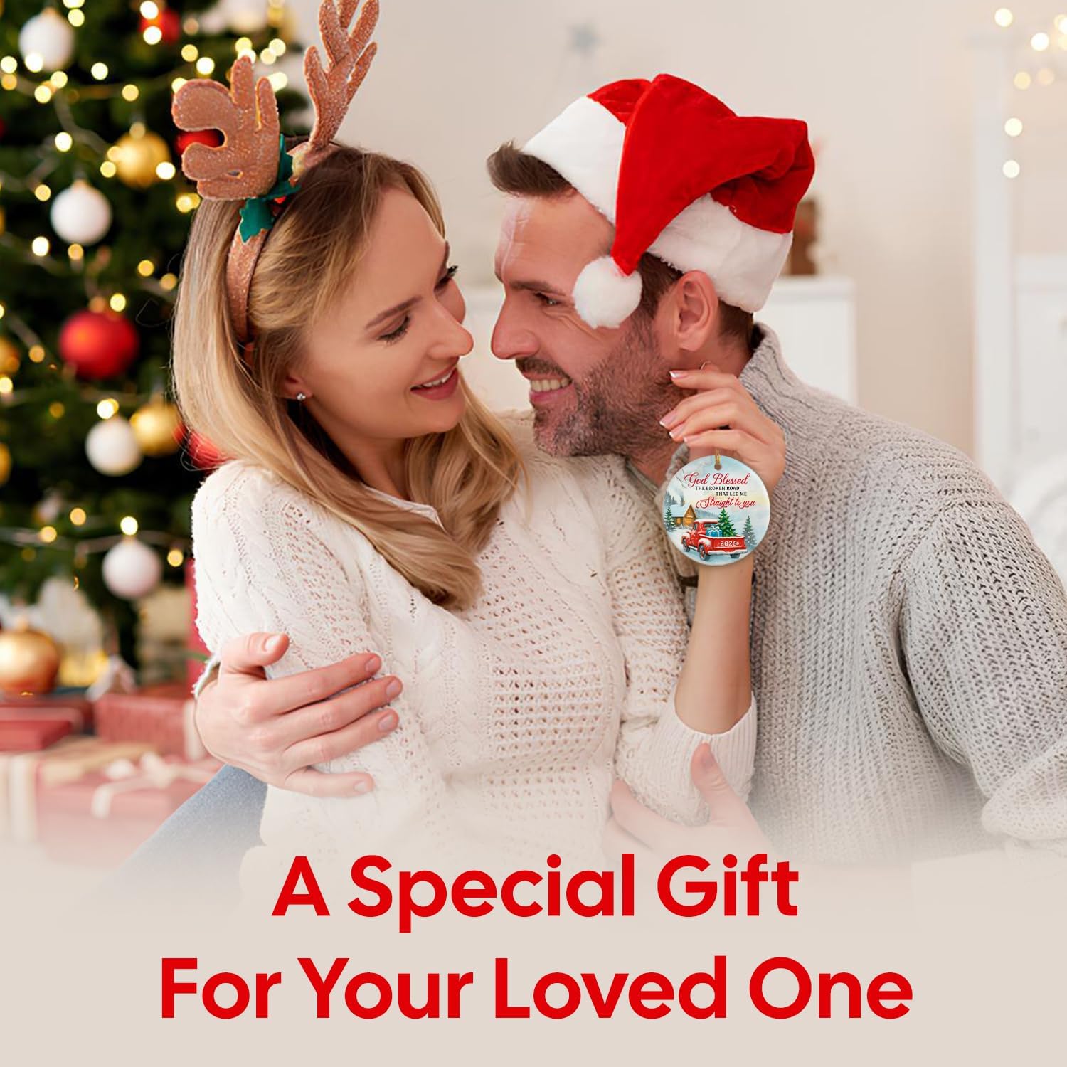 God Blessed THE BROKEN ROAD THAT LED ME Straight To You 2025 - Ceramic Ornament