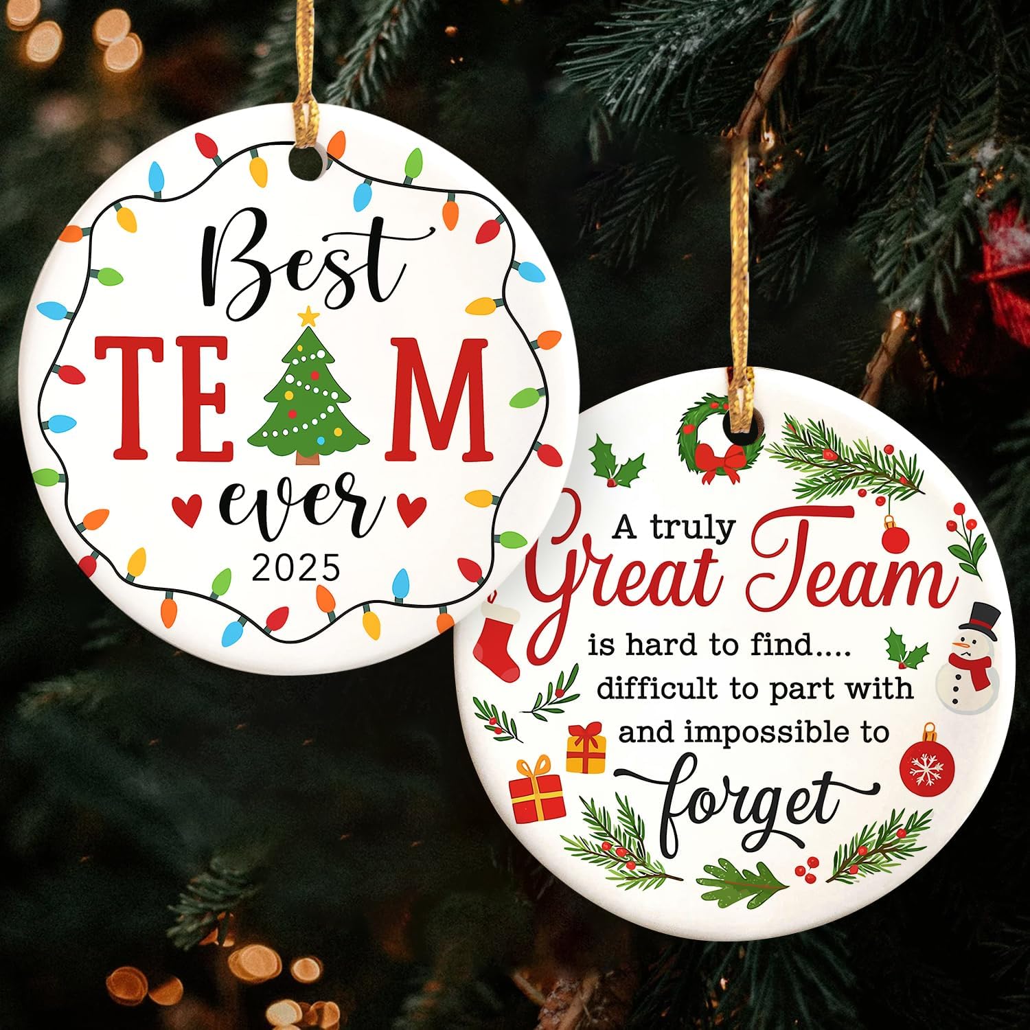 Best Team Ever 2025 - Ceramic Ornament