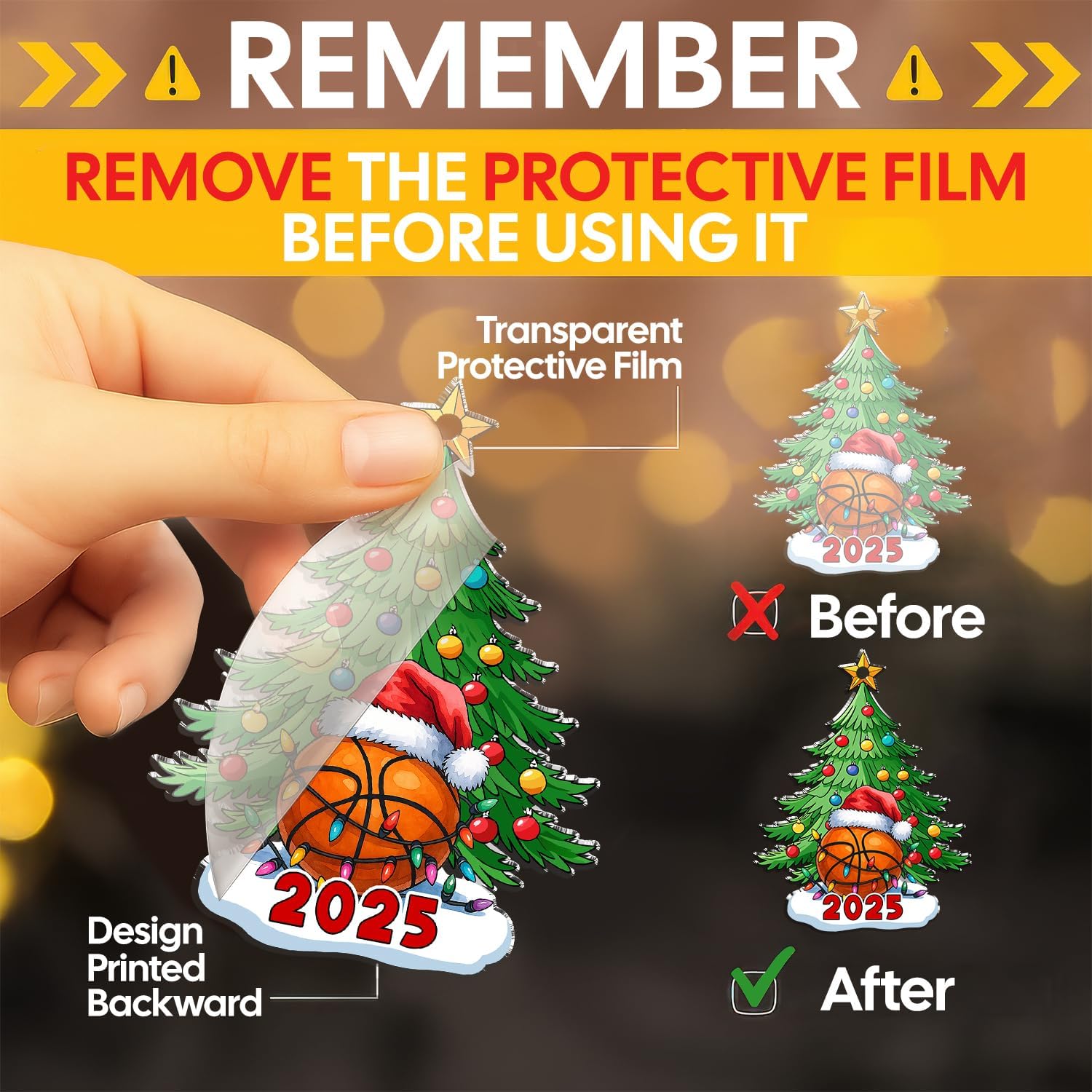 Basketball Christmas - Acrylic Ornament