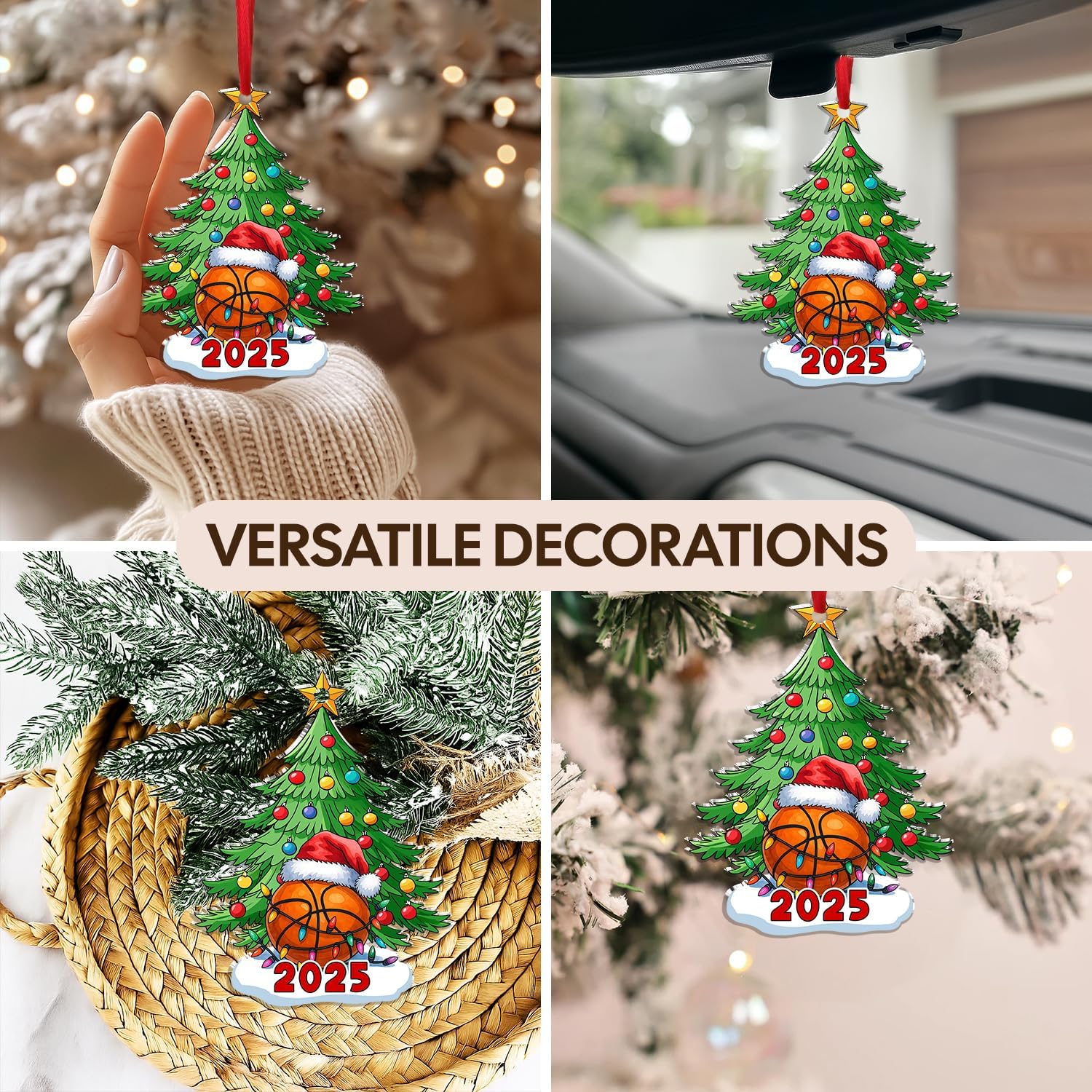 Basketball Christmas - Acrylic Ornament