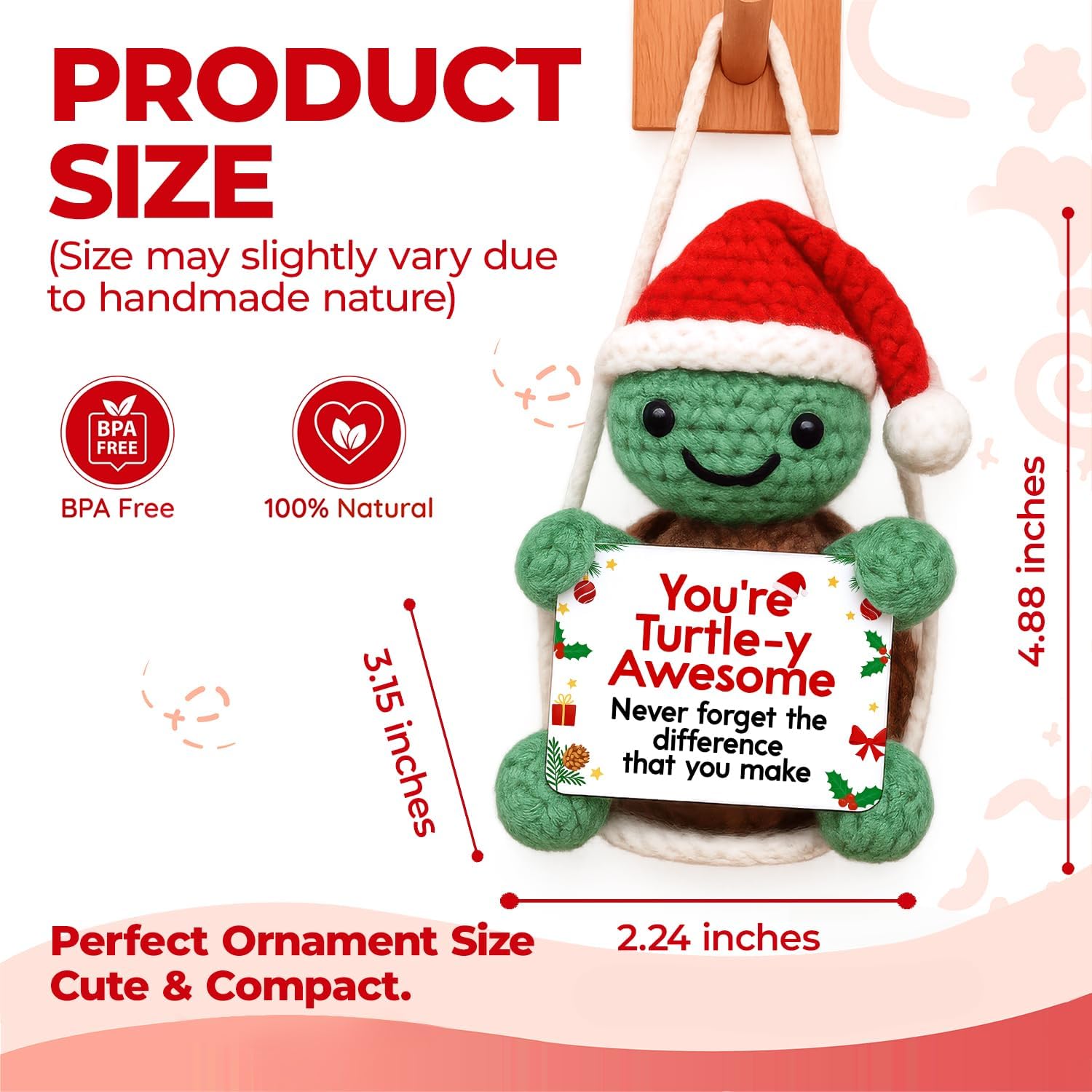 Turtle Crochet Christmas Ornaments