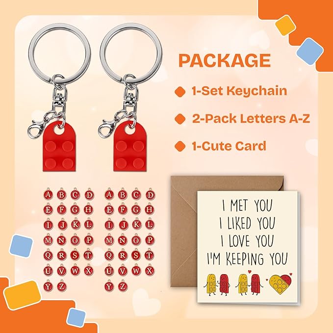 Lego Heart 2 - Valentine's Day Keychain