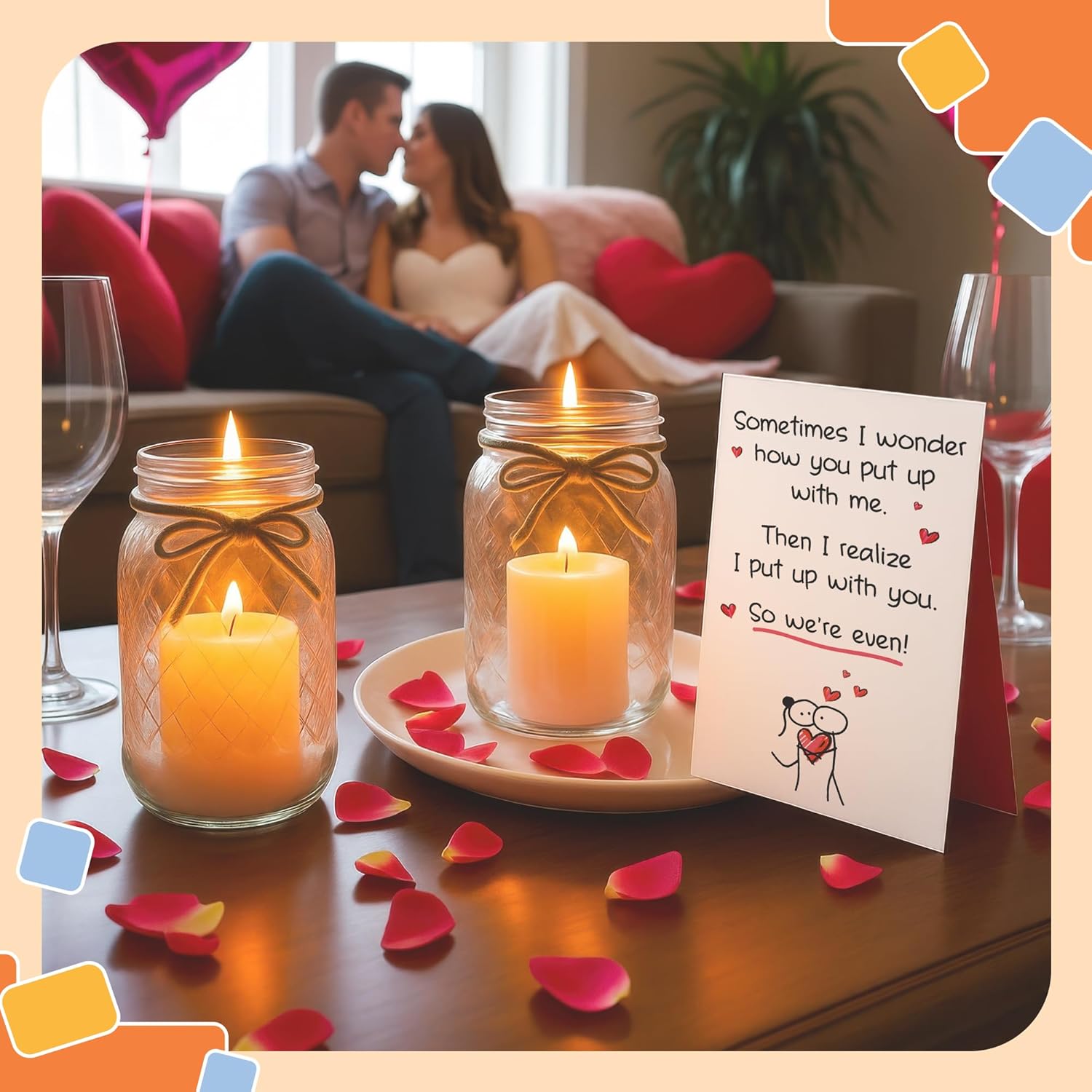 Sometimes I Wonder How You Put Up With Me - Valentine's Day Card