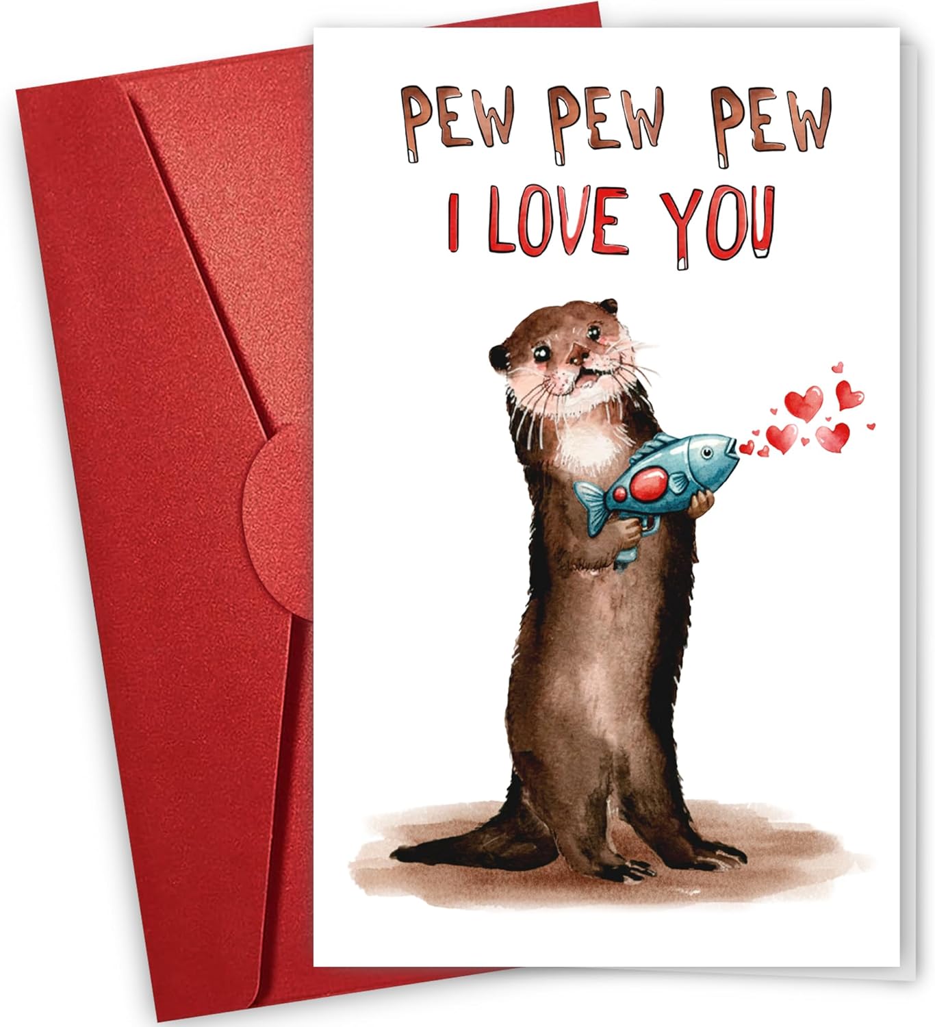 Pew Pew Pew I Love You - Valentine's Day Card
