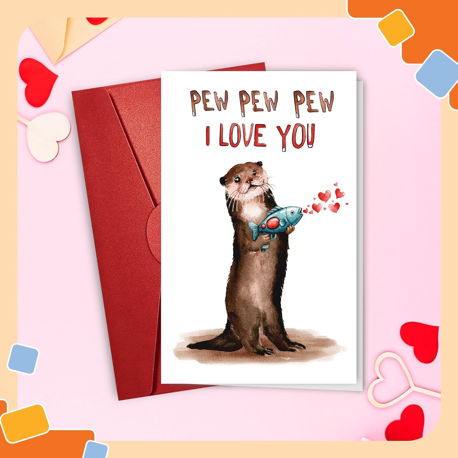 Pew Pew Pew I Love You - Valentine's Day Card