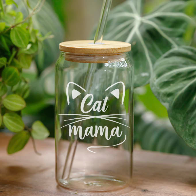Cat Mama - 16 Oz Coffee Glass