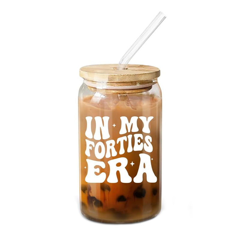 In My Forties Era - 16 Oz Coffee Glass