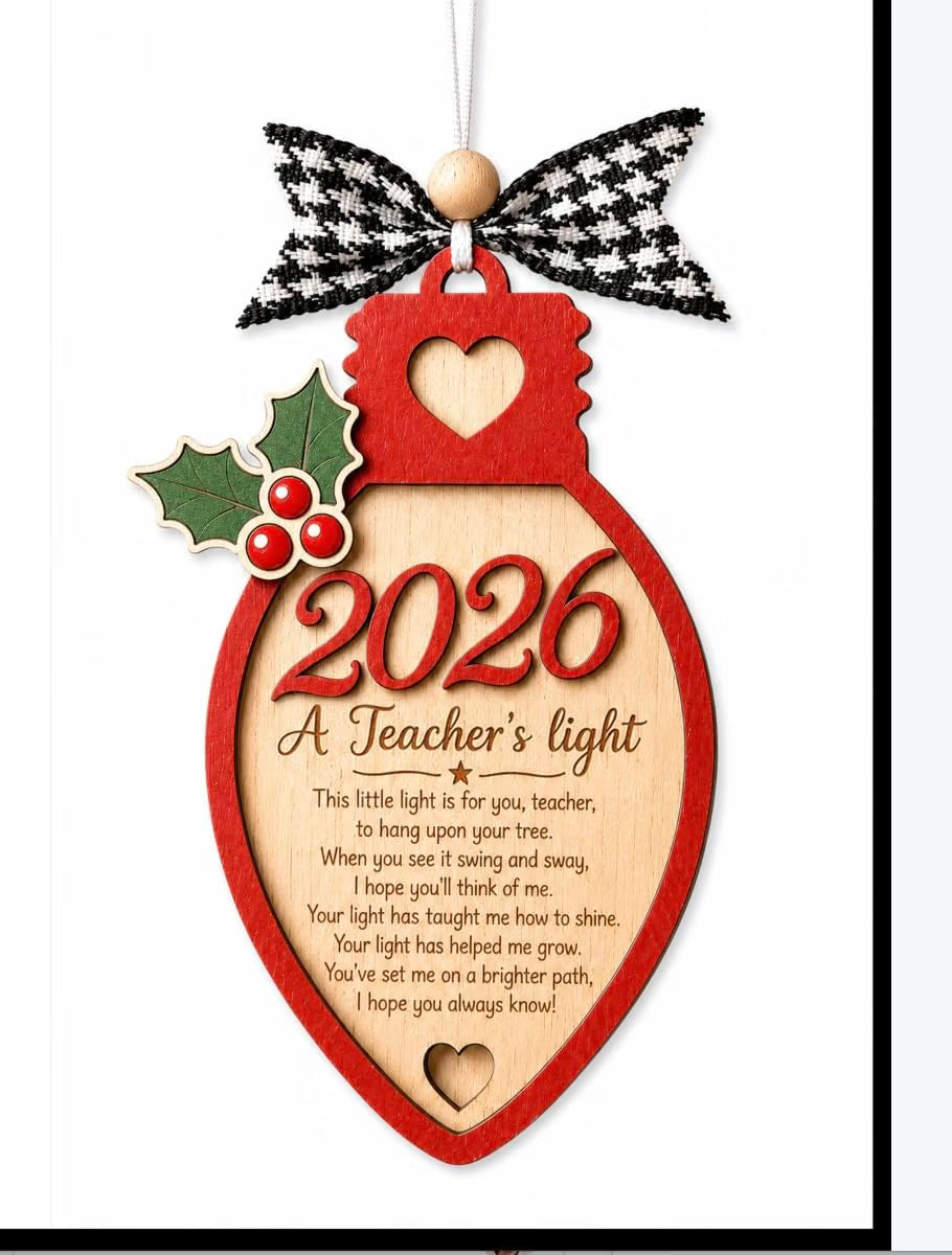 Neweleven Teacher Gifts for Women Appreciation Christmas Ornament 2026