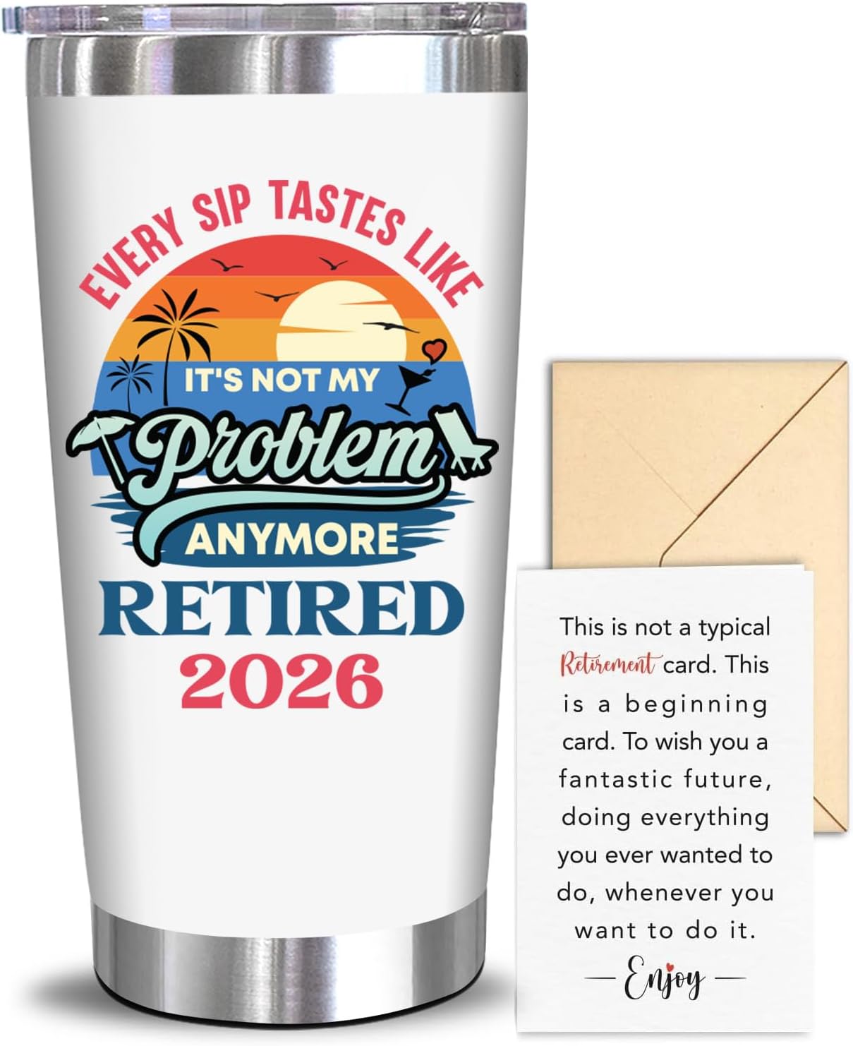 NewEleven Retirement Gifts for Women - Goodbye Gift, Farewell Present, Coworker Leaving Gifts for Women, Men - Retirement Gift for Woman 2026-20 Oz Tumbler