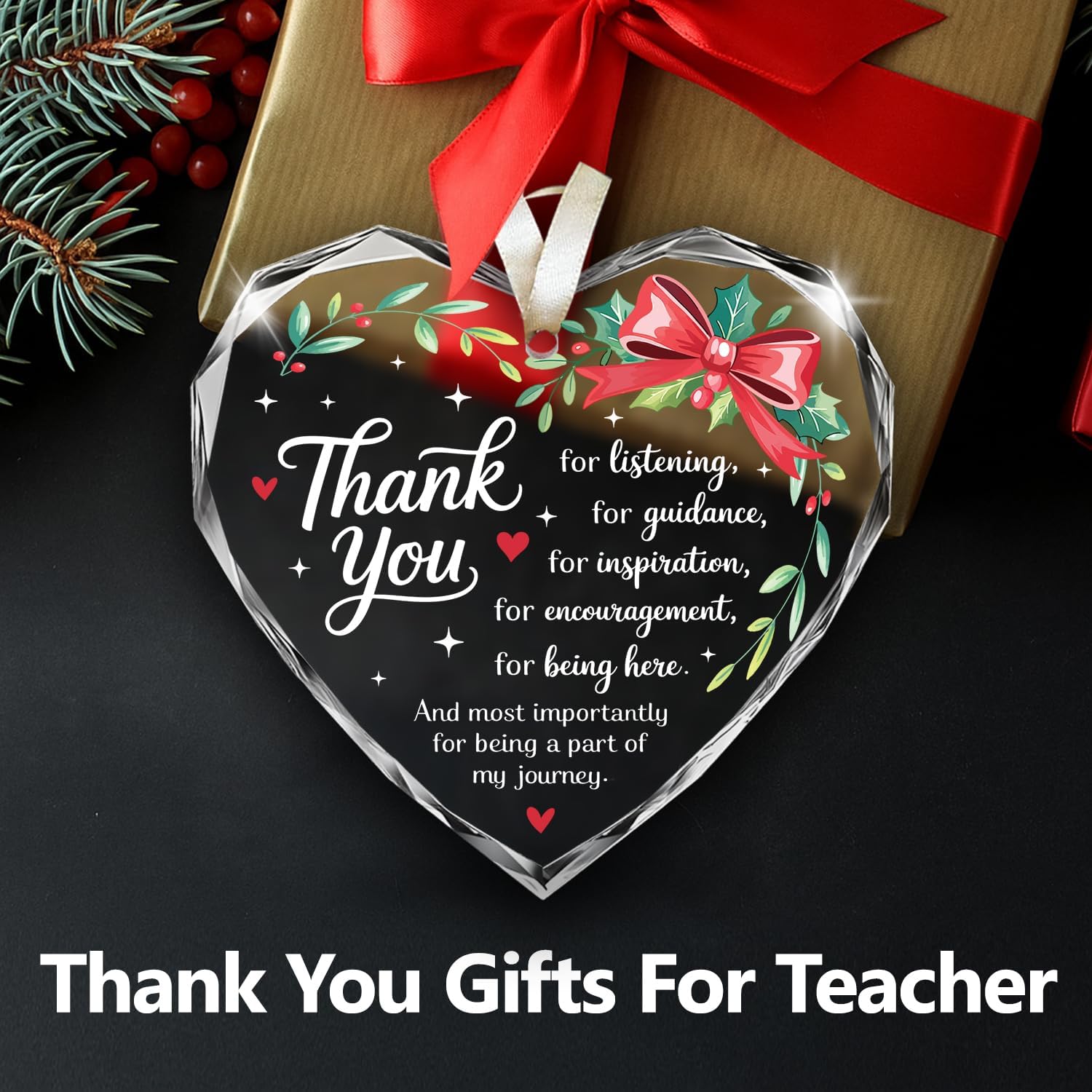 Thank You - Glass Ornament