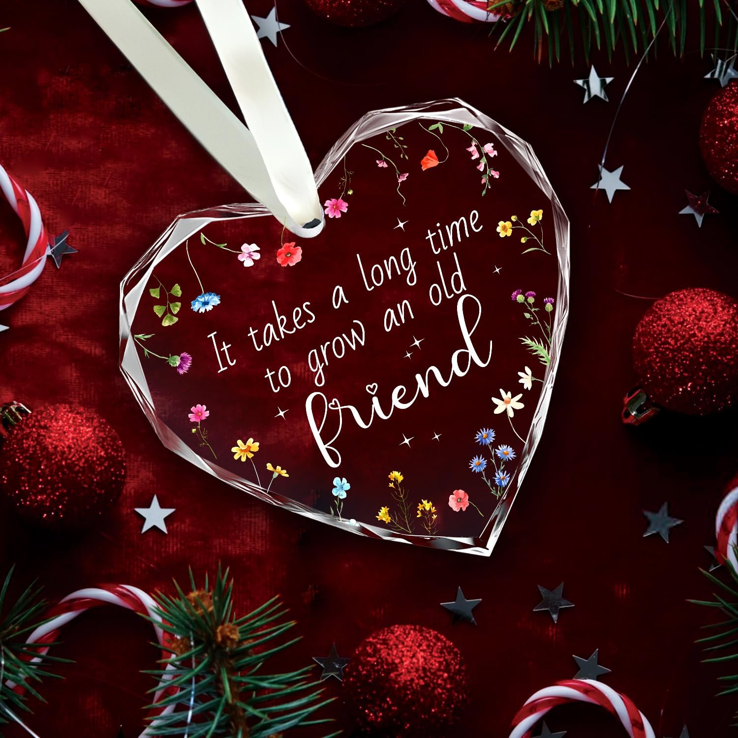 It Takes A Long Time To Grow An Old Friend - Glass Ornament