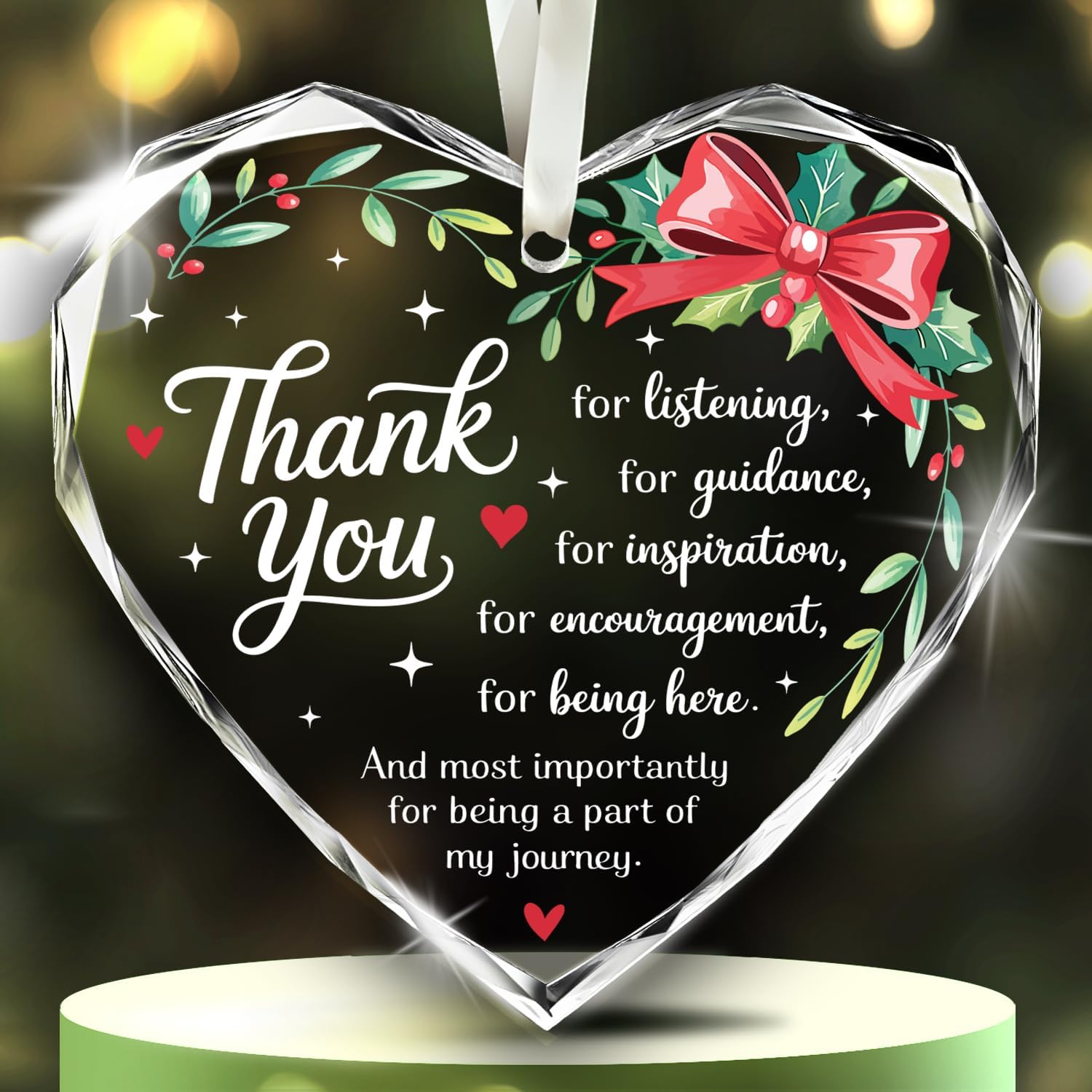 Thank You - Glass Ornament