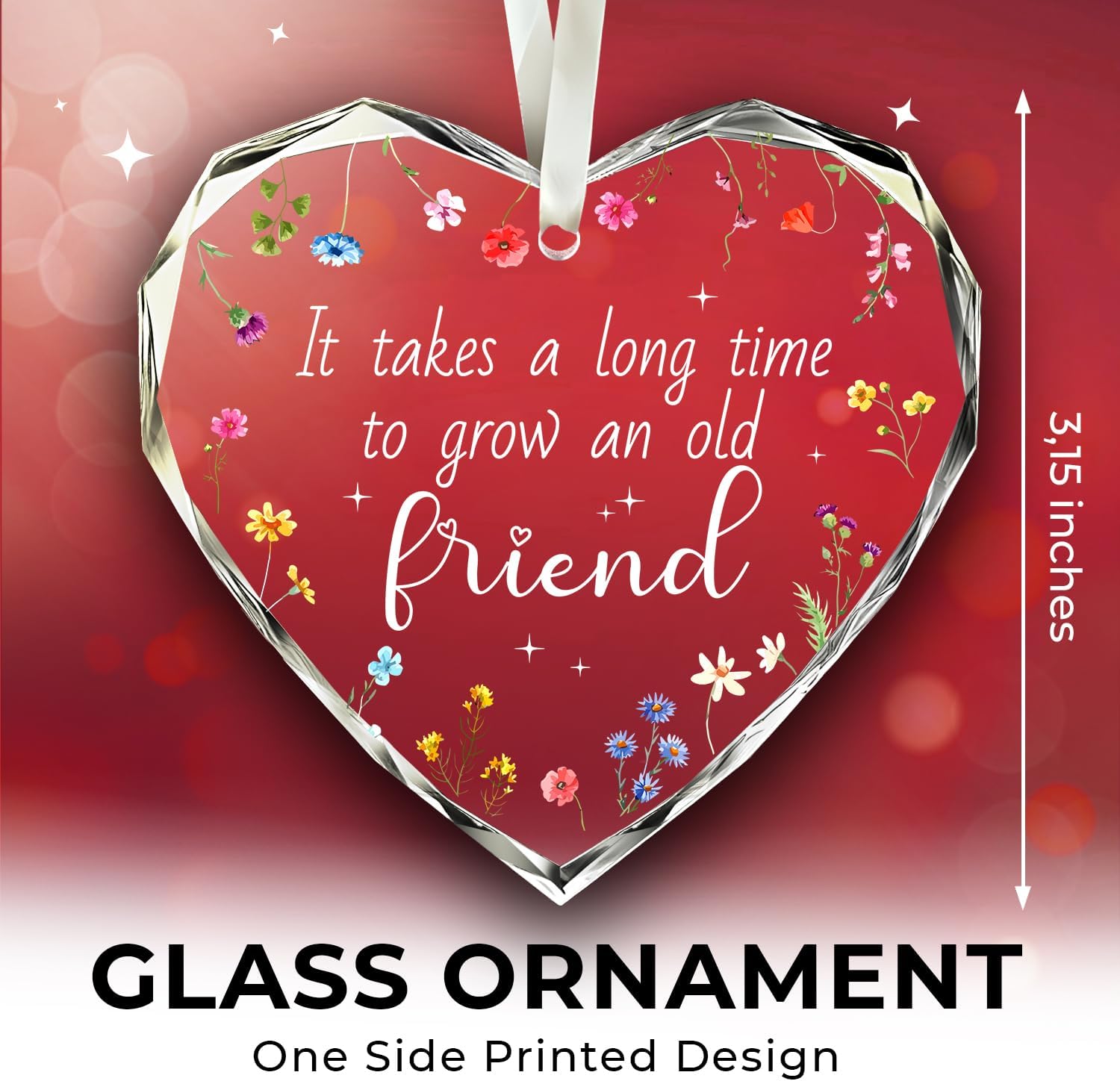 It Takes A Long Time To Grow An Old Friend - Glass Ornament