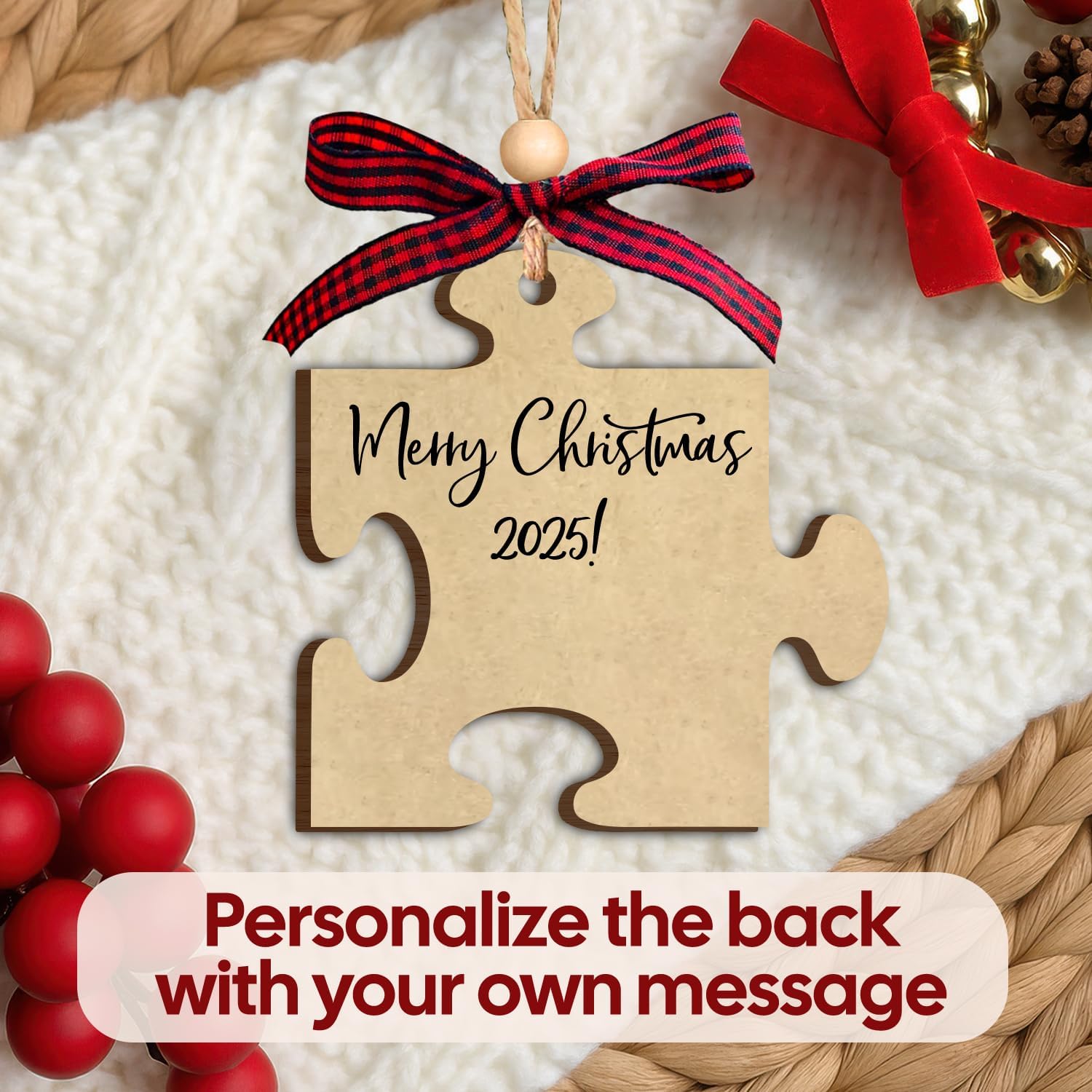 Love You, Auntie - Wooden Ornament