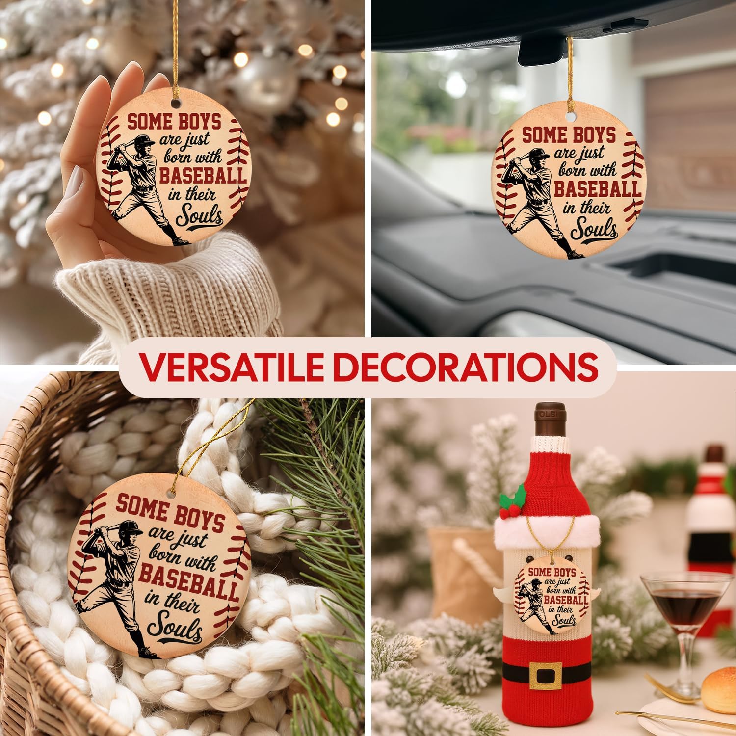 Some Boys Are Just Born With Baseball In Their Souls - Ceramic Ornament