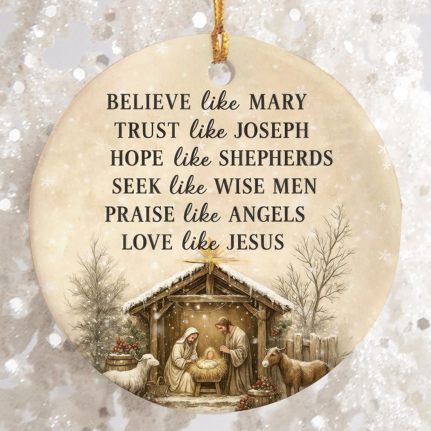 Love Like Jesus - Ceramic Ornament