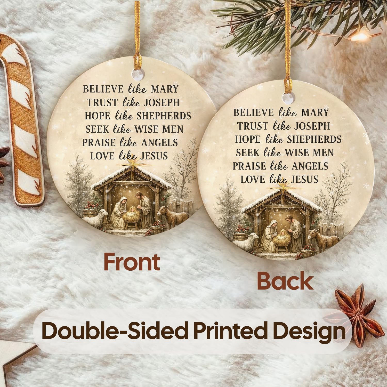 Love Like Jesus - Ceramic Ornament