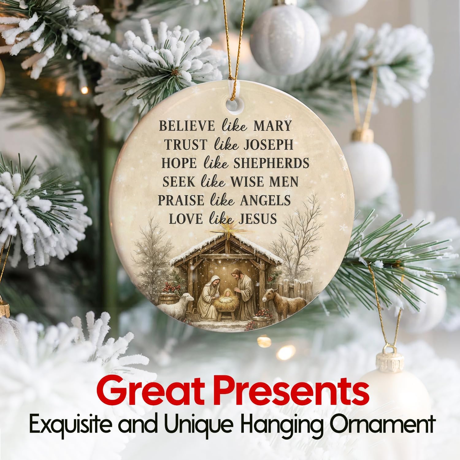 Love Like Jesus - Ceramic Ornament